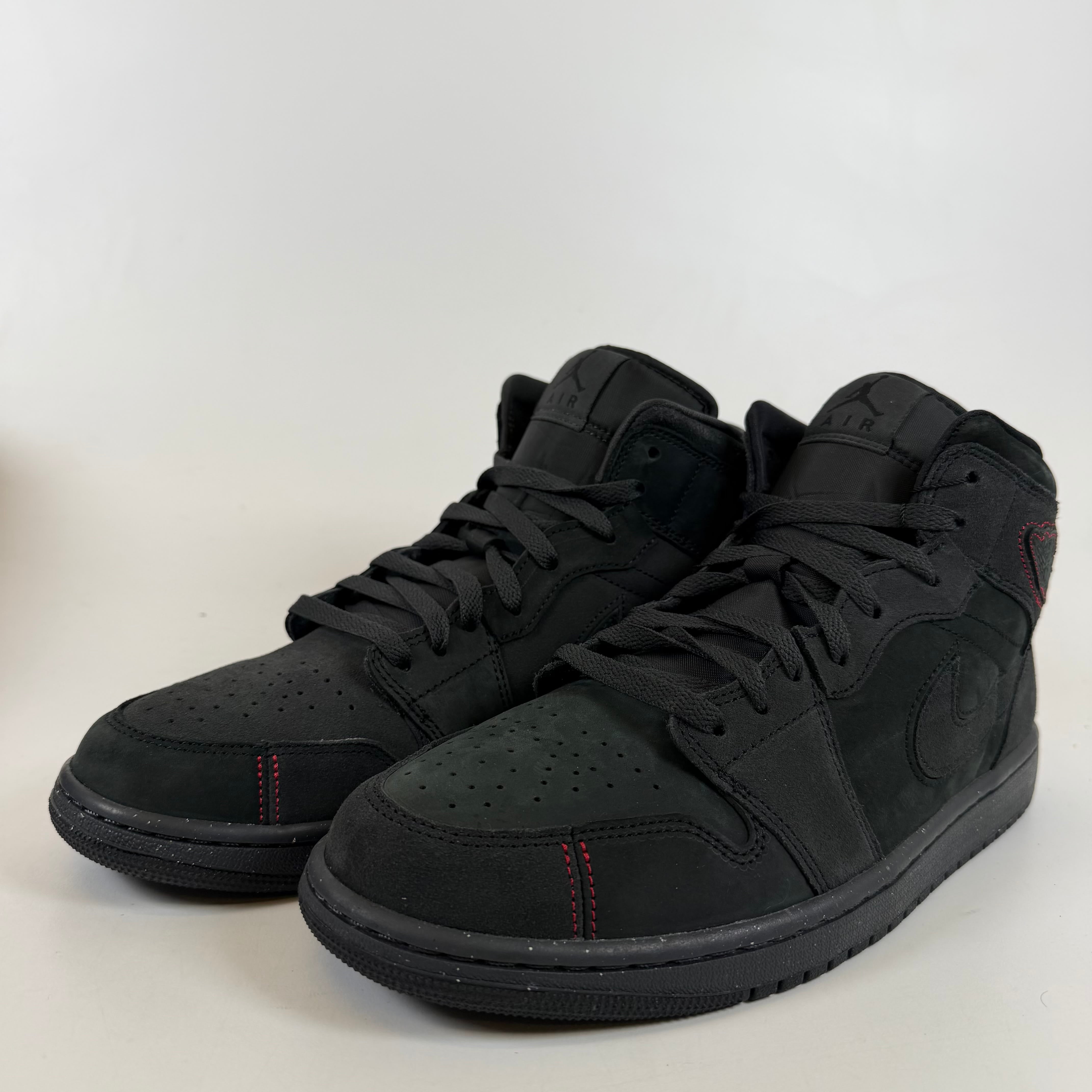 SP12246 Jordan 1 Mid SE Craft Dark Smoke Red