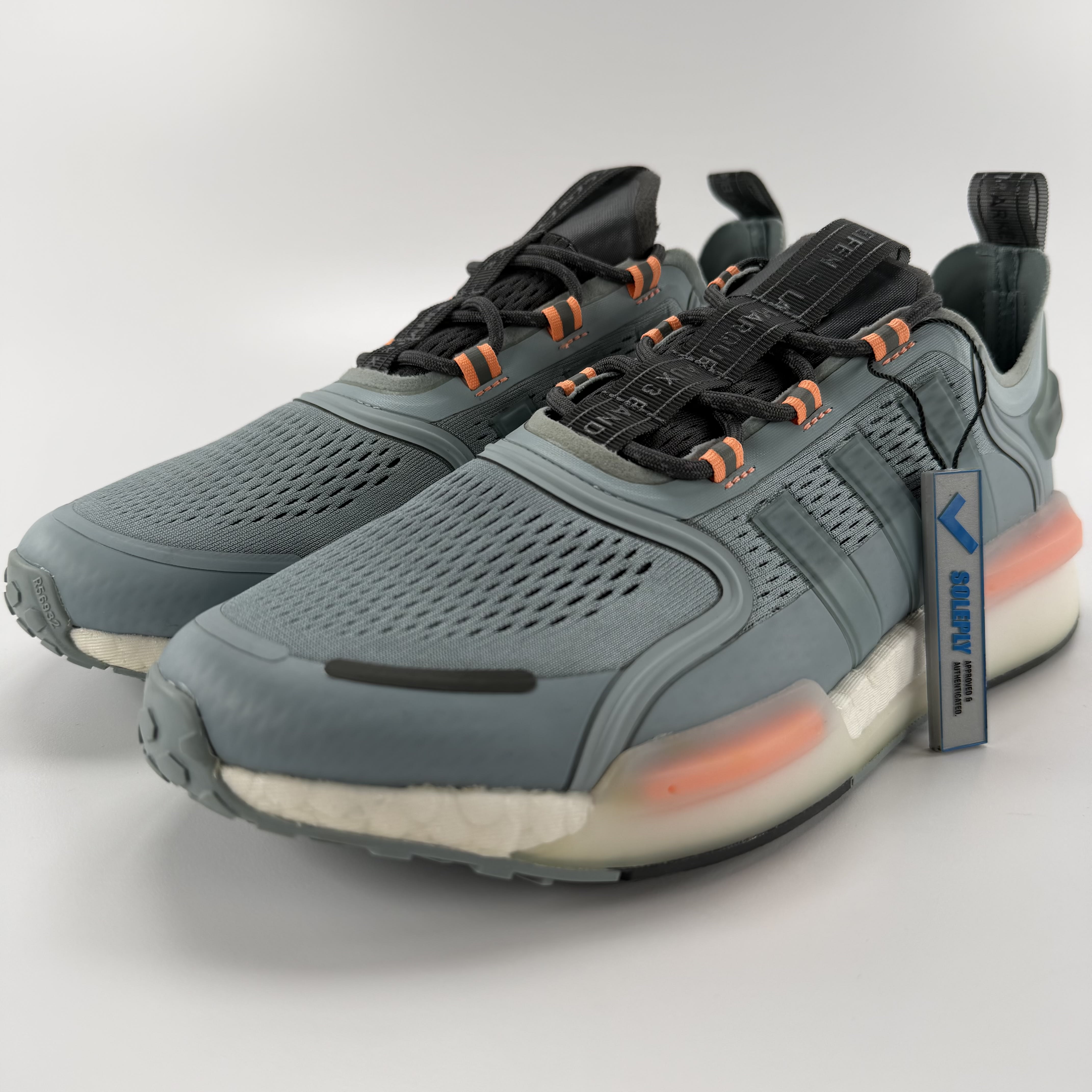 495765 adidas NMD V3 Magic Grey Beam Orange
