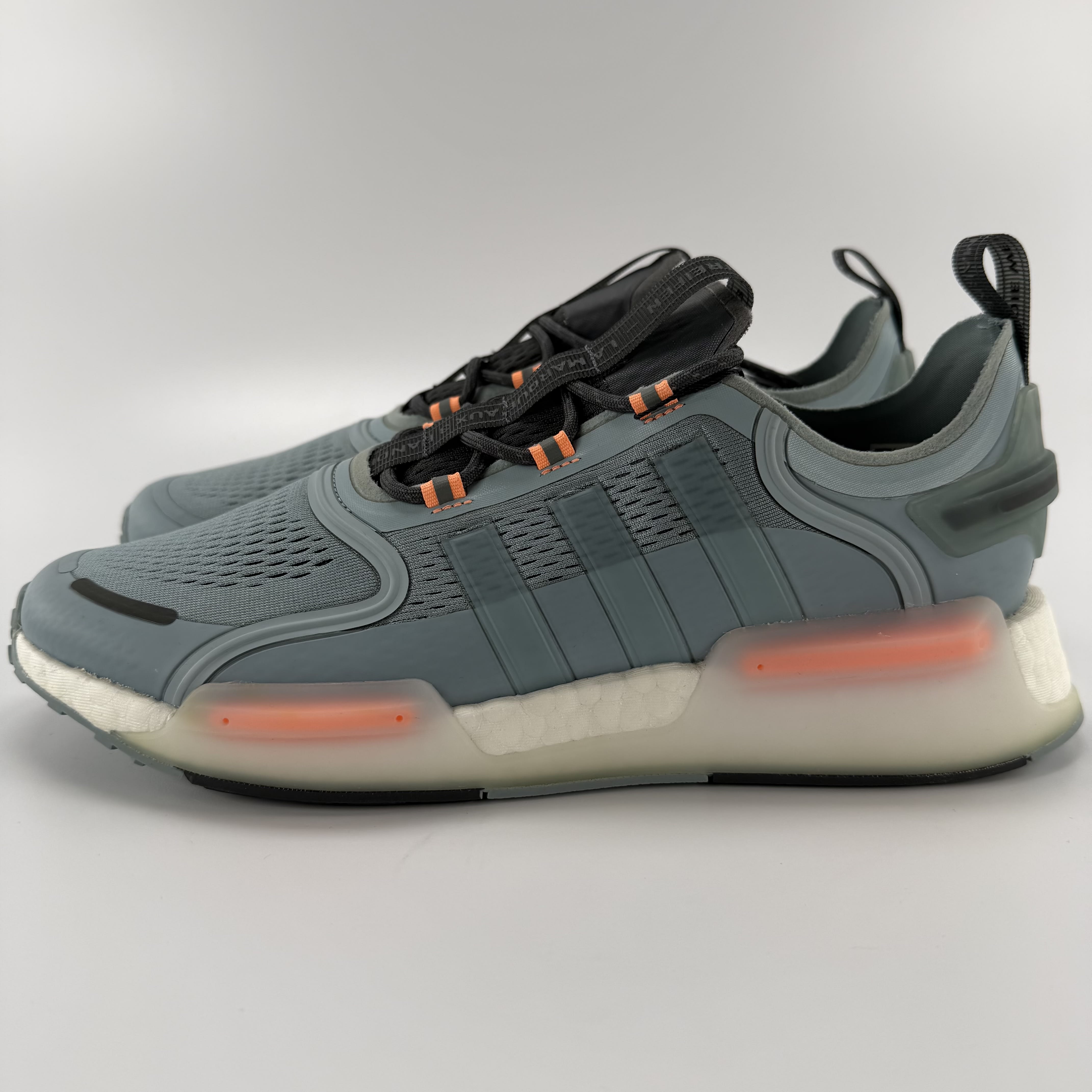 495765 adidas NMD V3 Magic Grey Beam Orange