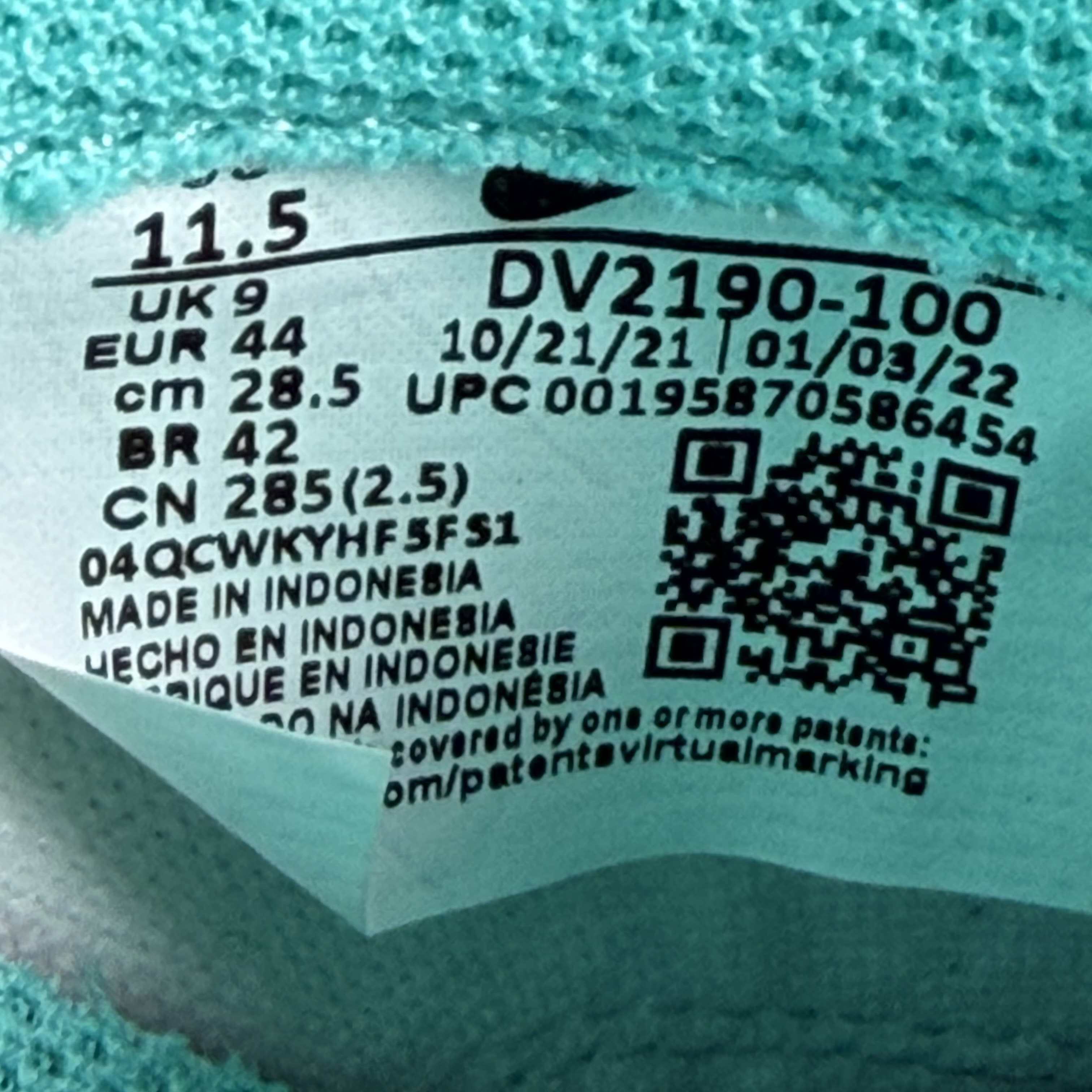 281875 Nike Dunk Low Teal Zeal (Women's)