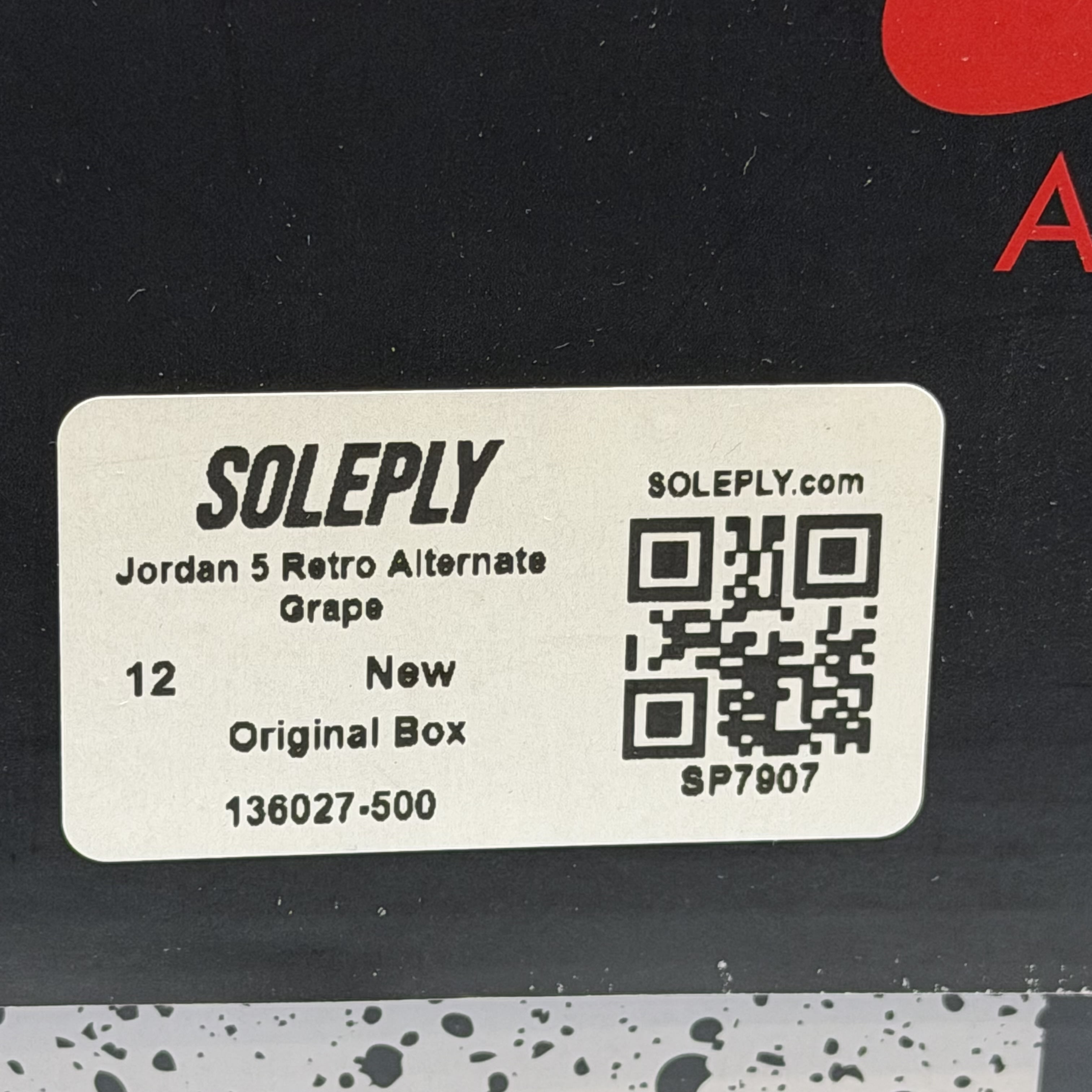 SP7907 Jordan 5 Retro Alternate Grape