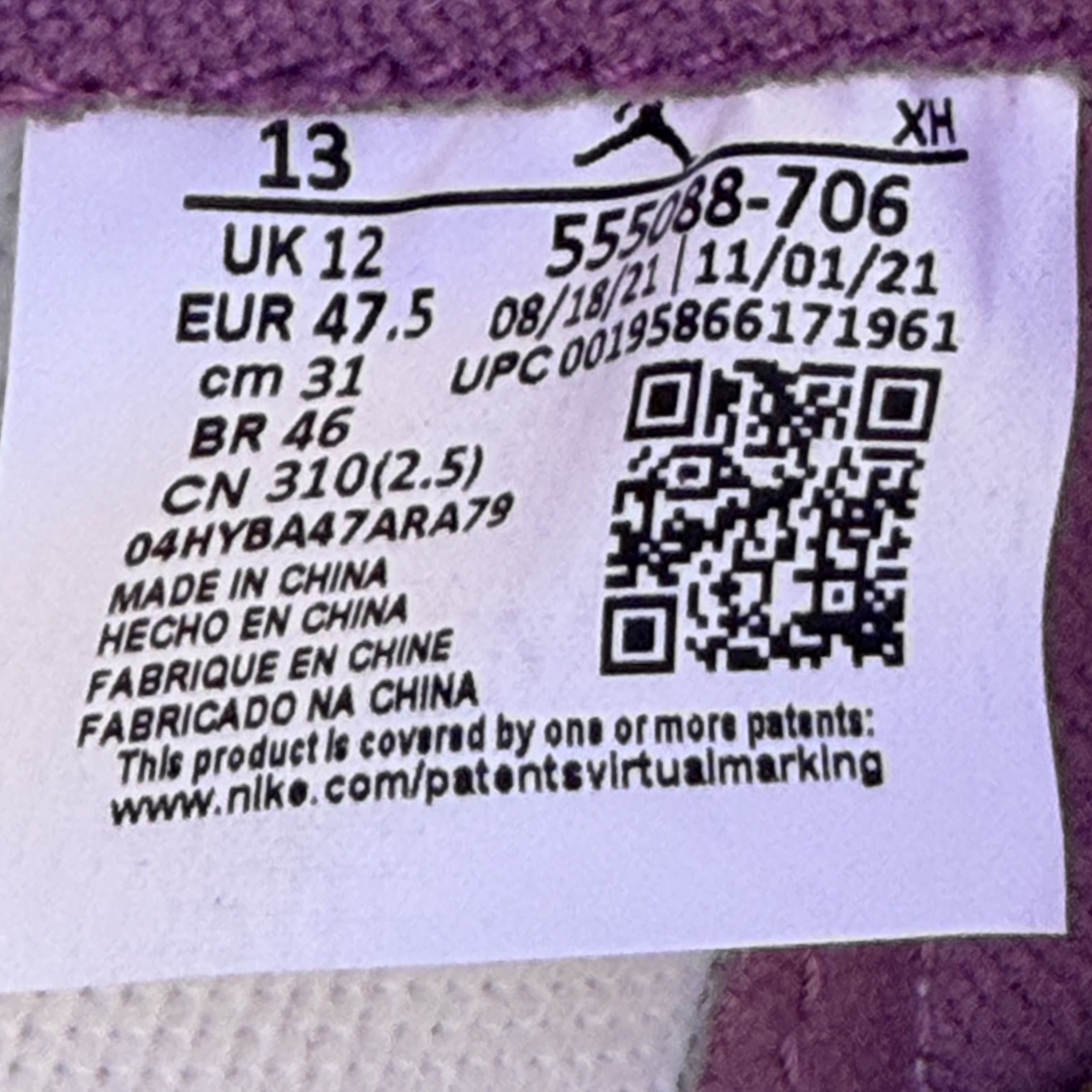 624150 Jordan 1 Retro High OG Brotherhood