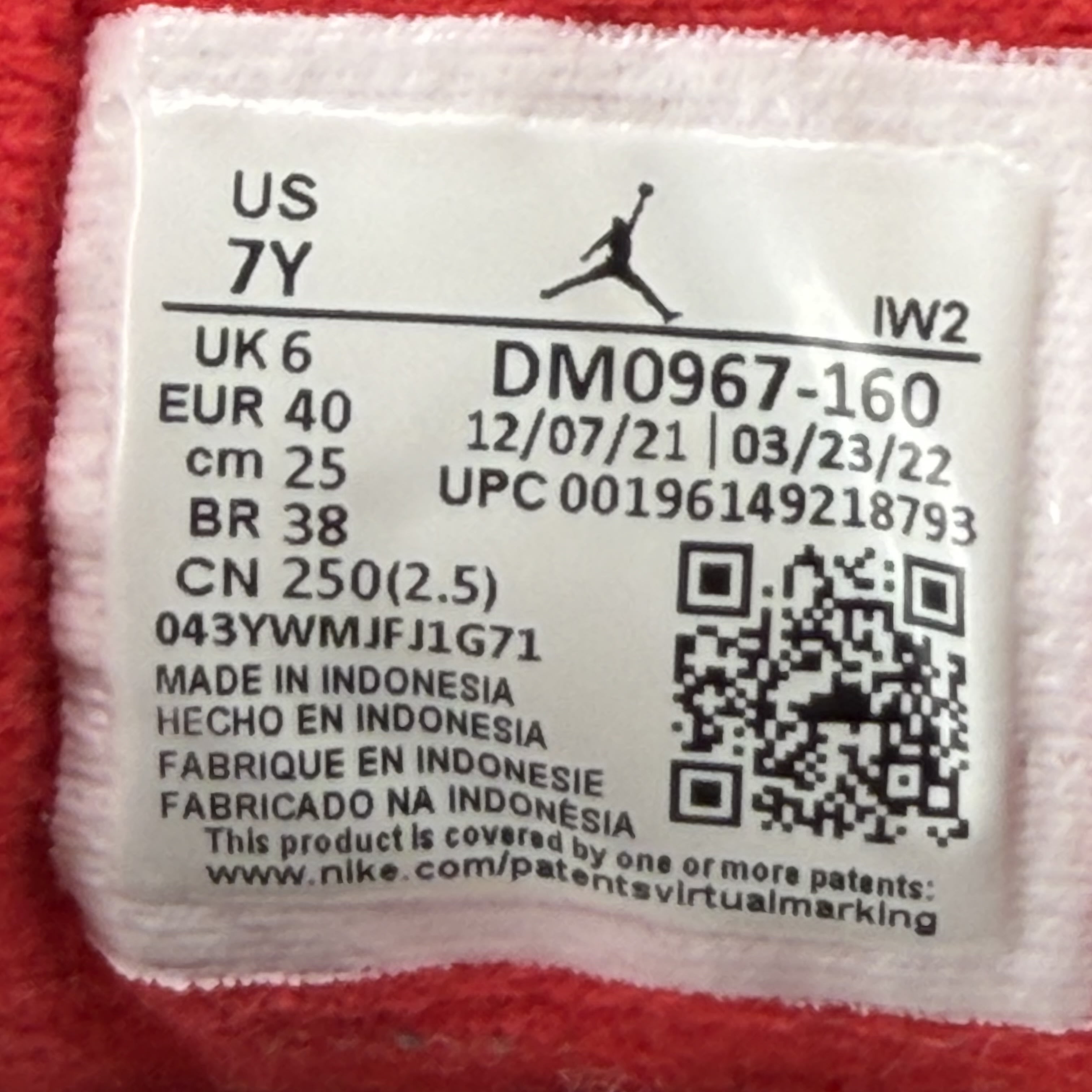 819001 Jordan 3 Retro Fire Red (2022) (GS)