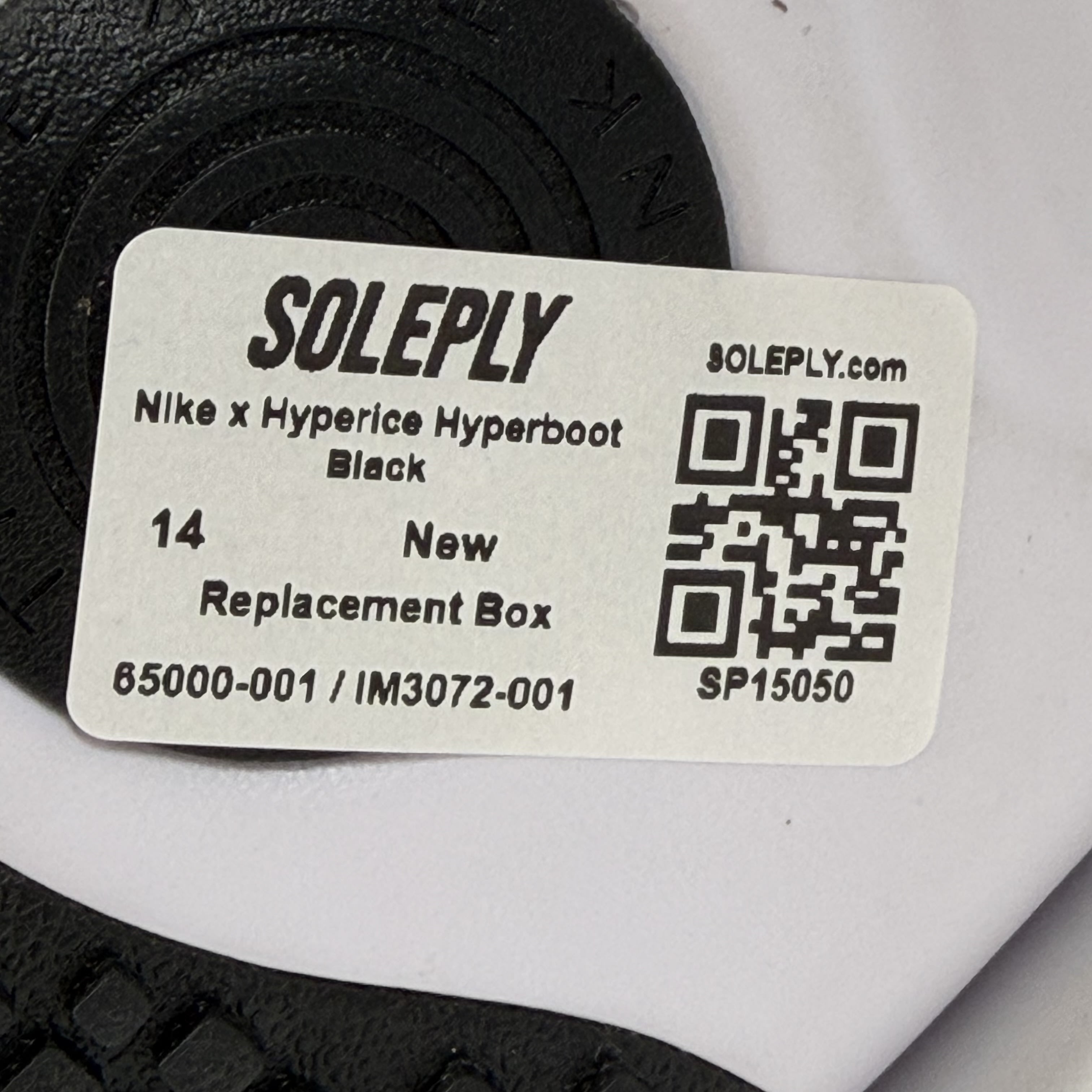 SP15050 Nike x Hyperice Hyperboot Black