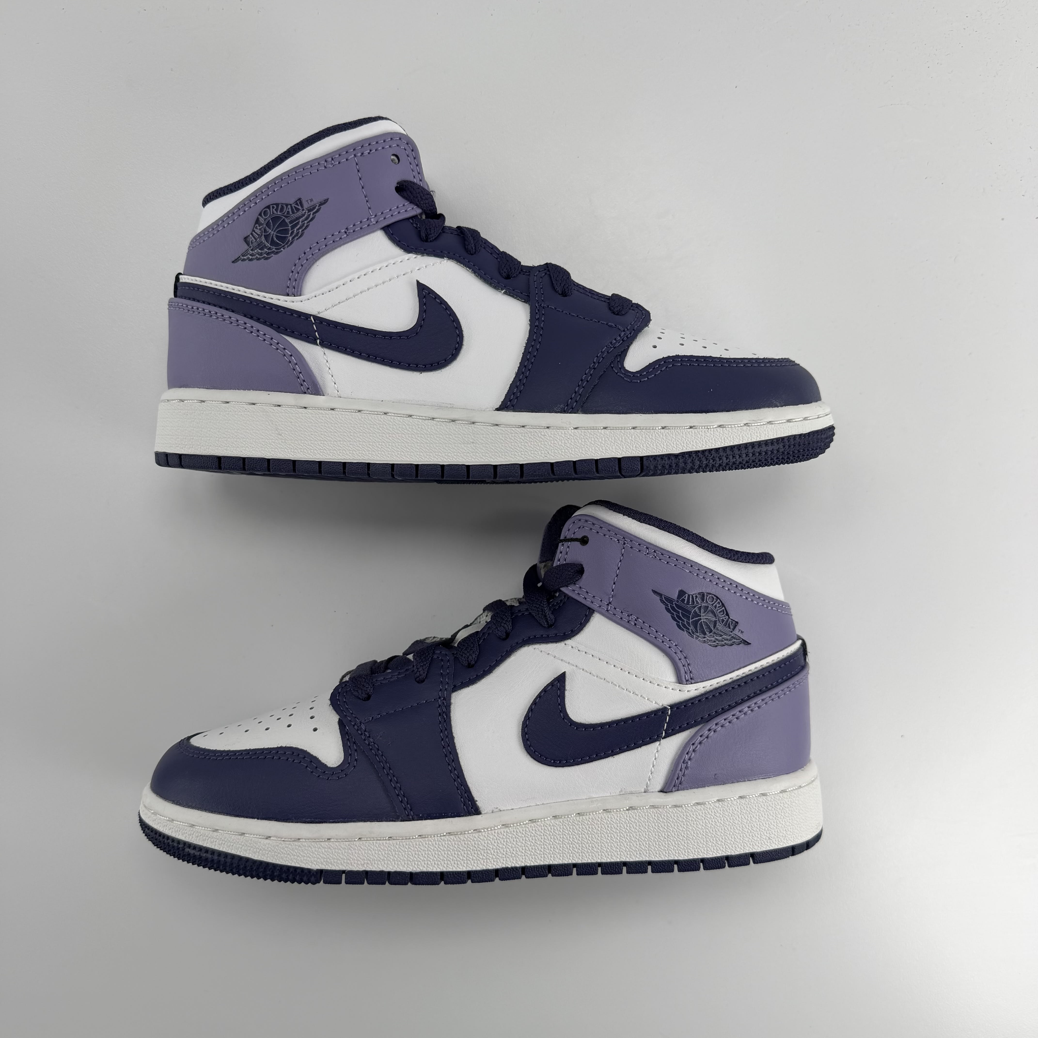 330412 Jordan 1 Mid White Sky J Purple (GS)