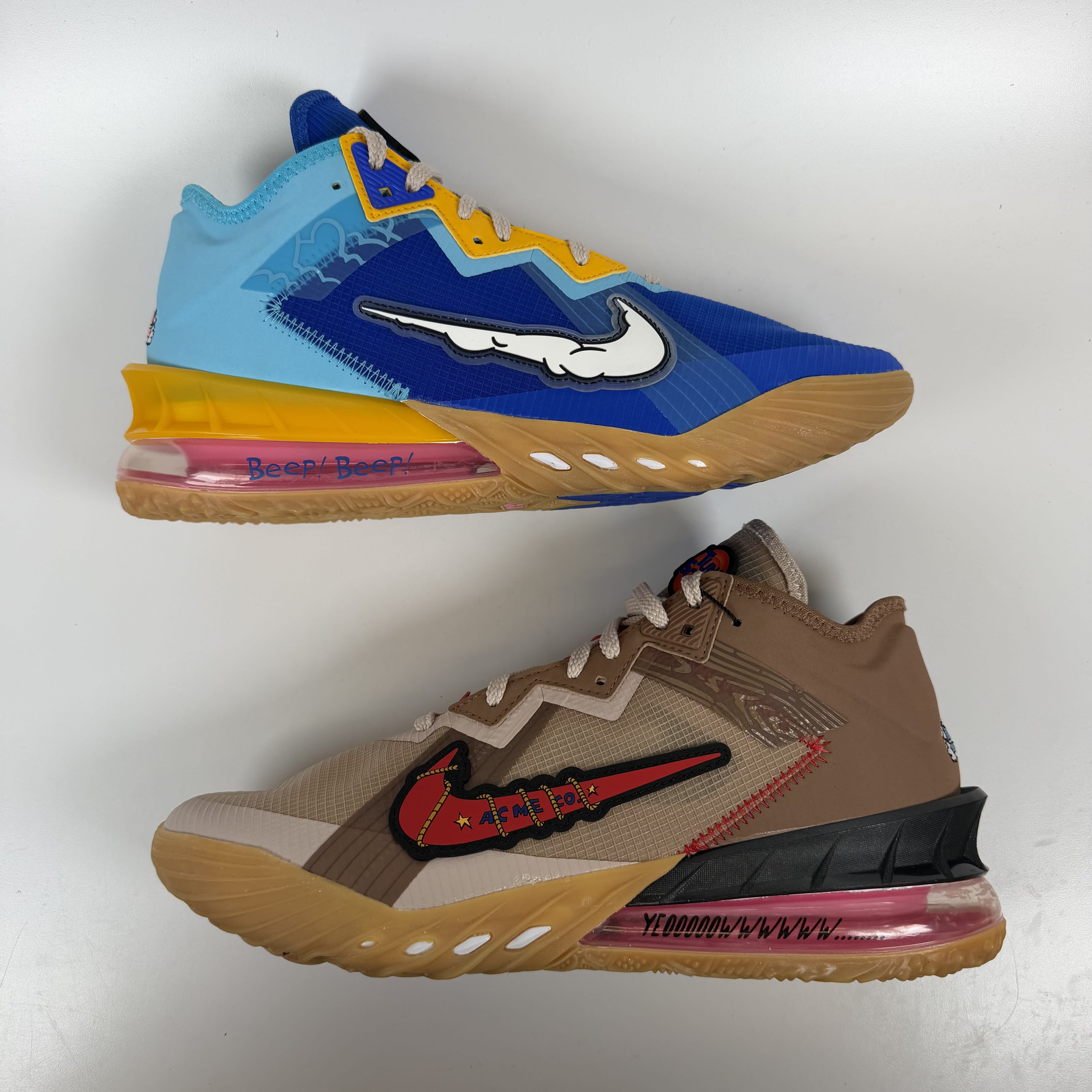 SP10863 Nike LeBron 18 Low Wile E. vs Roadrunner Space Jam