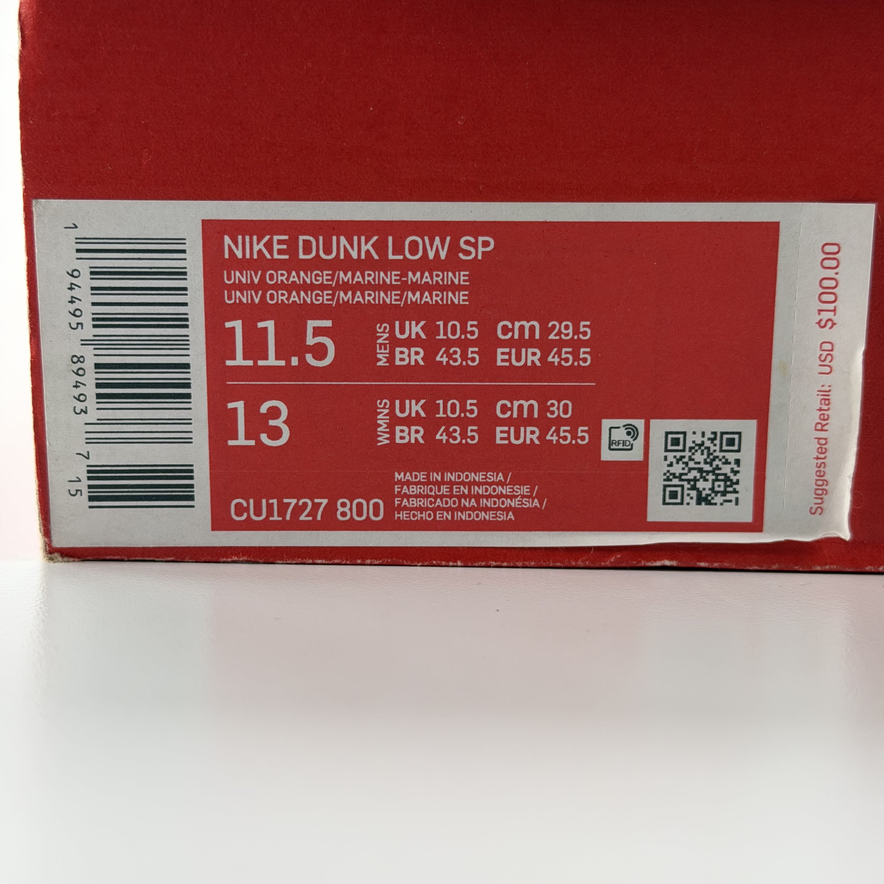 280715 Dunk Low SP 'Champ Colors'