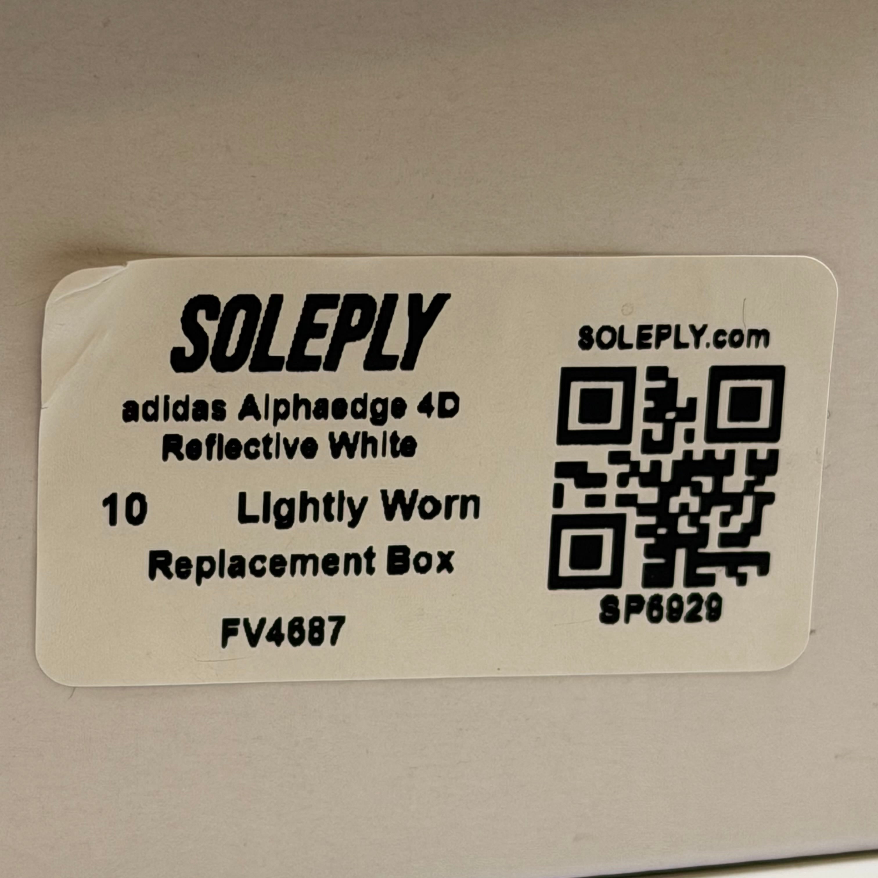 SP6929 adidas Alphaedge 4D Reflective White