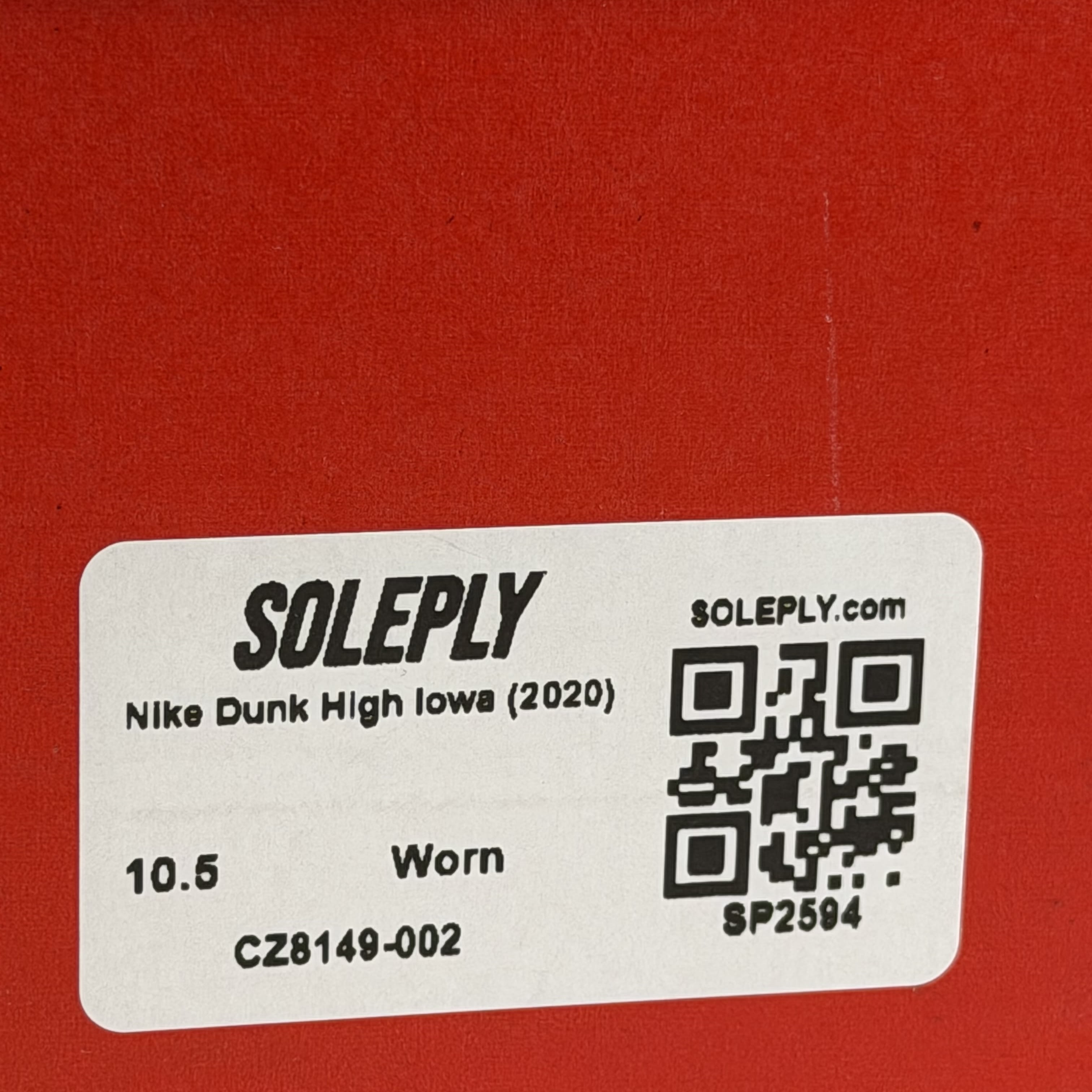 SP2594 Nike Dunk High Iowa (2020)