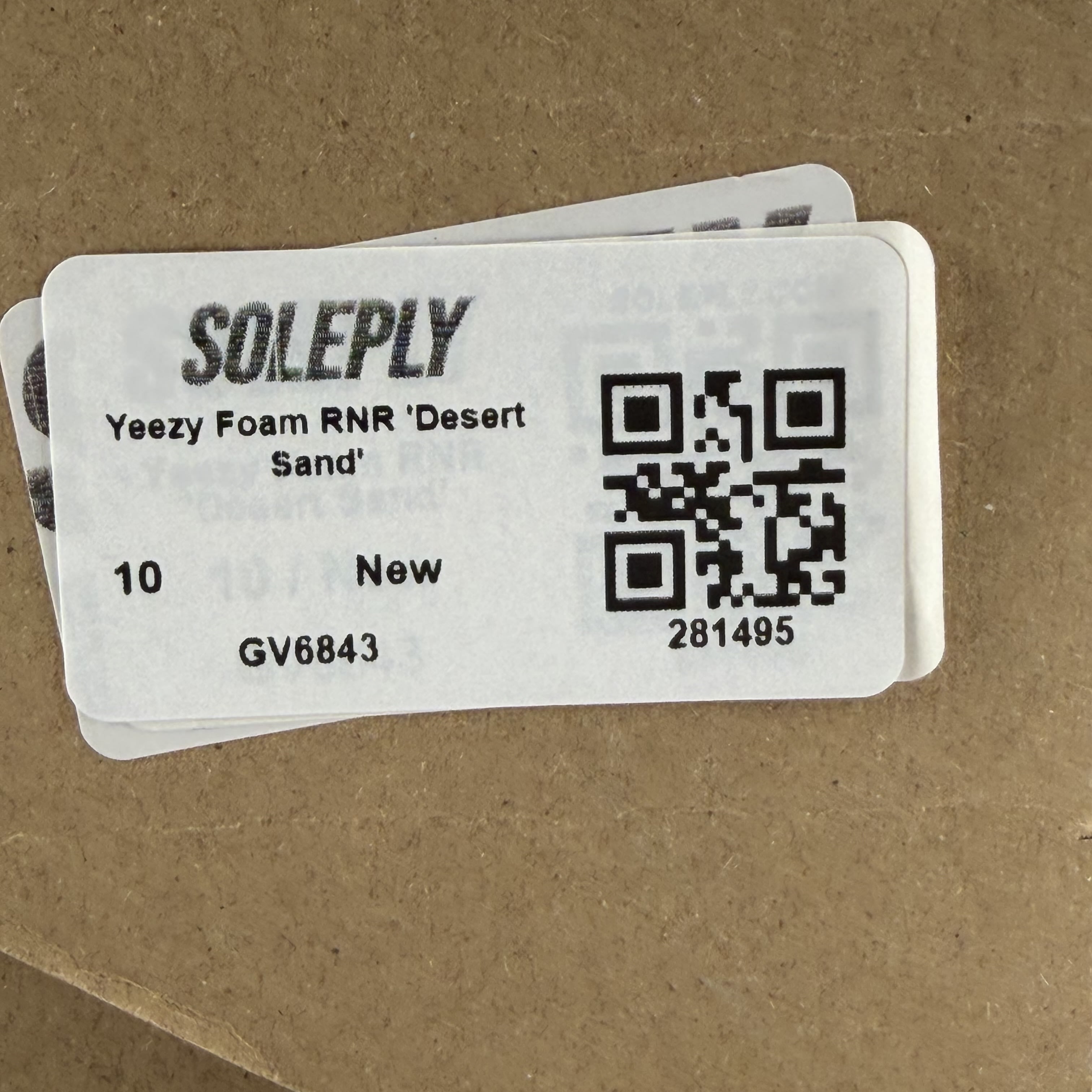 281495 Yeezy Foam RNR 'Desert Sand'