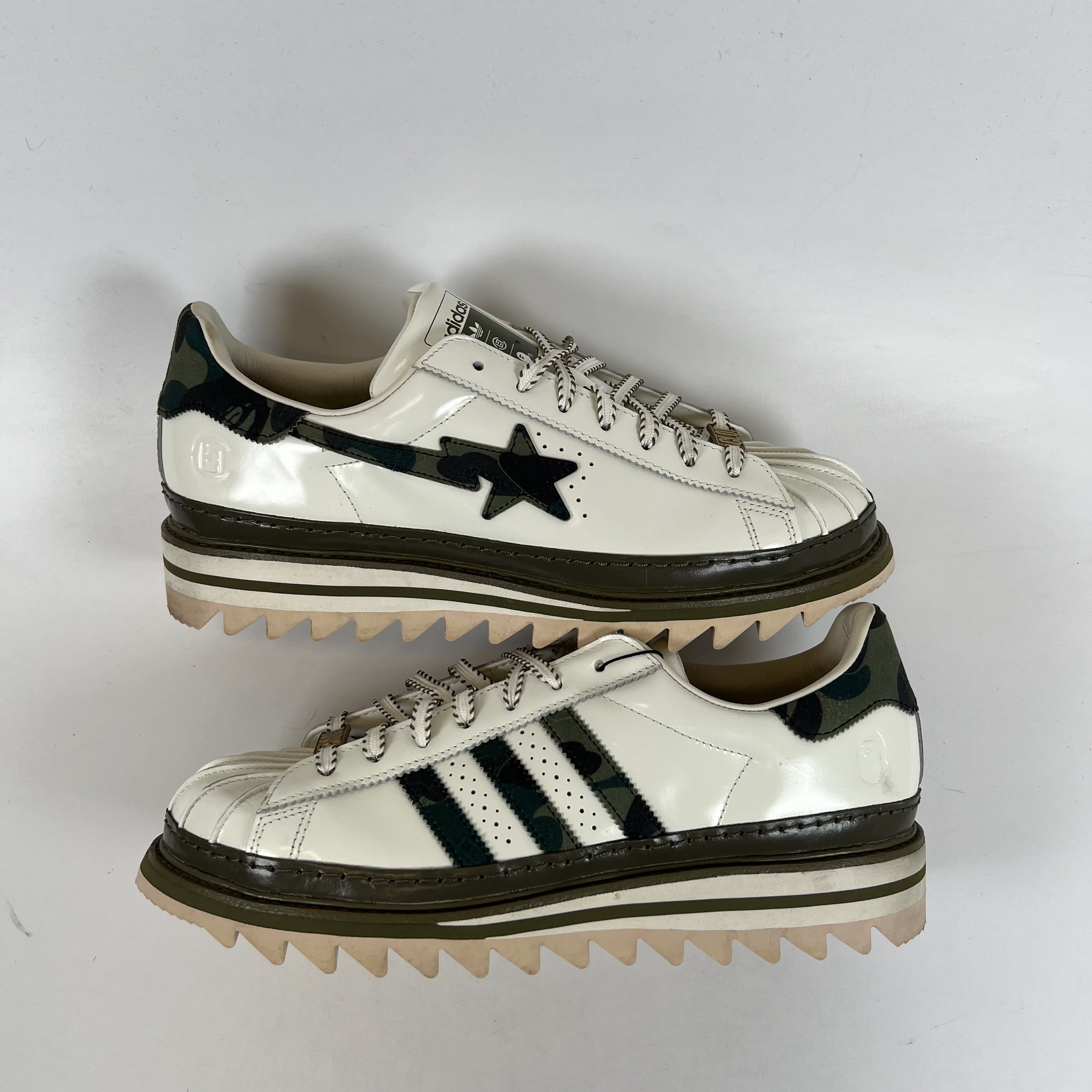 SP10519 adidas Superstar CLOT by Edison Chen x Bape Off White