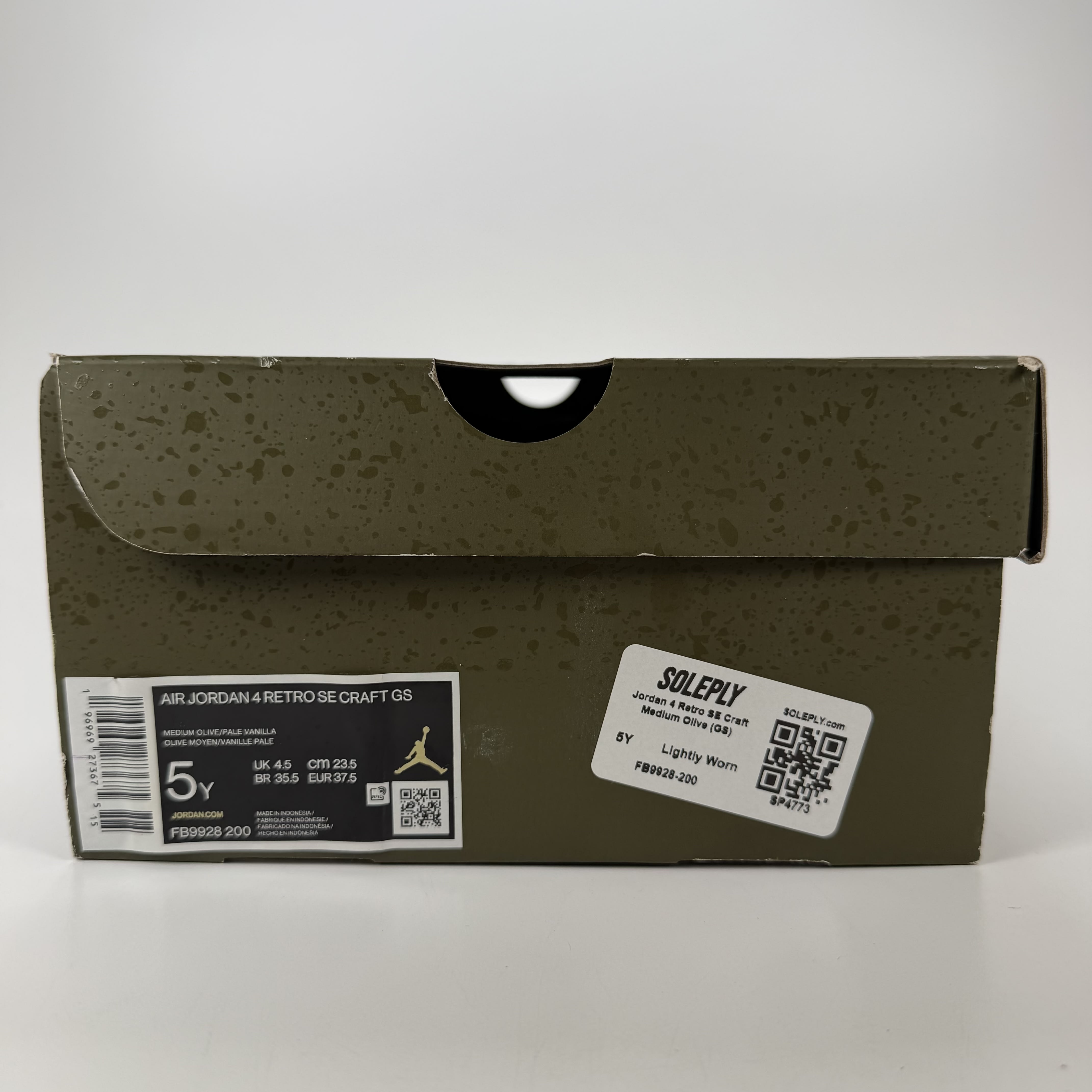 SP4773 Jordan 4 Retro SE Craft Medium Olive (GS)