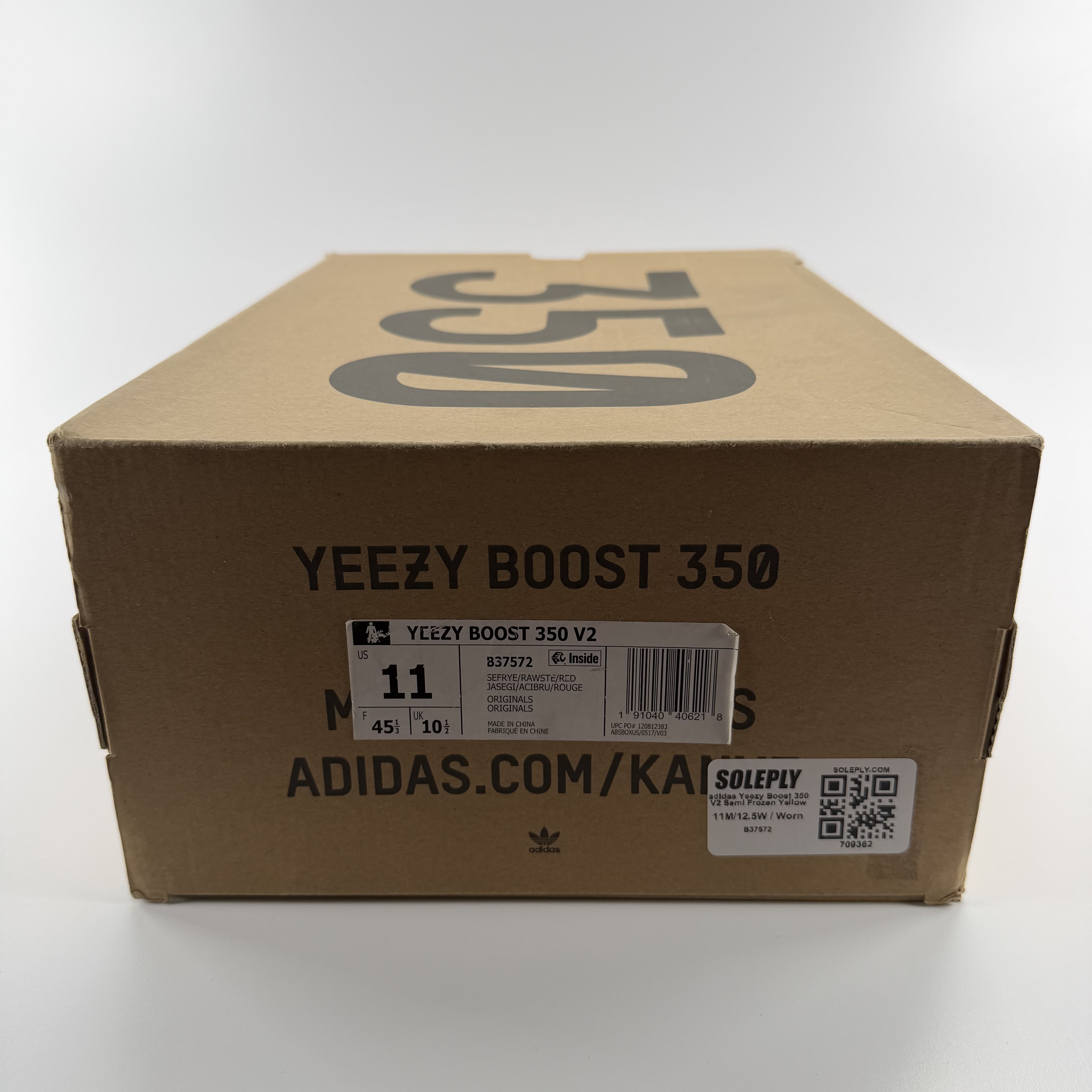 709362 adidas Yeezy Boost 350 V2 Semi Frozen Yellow