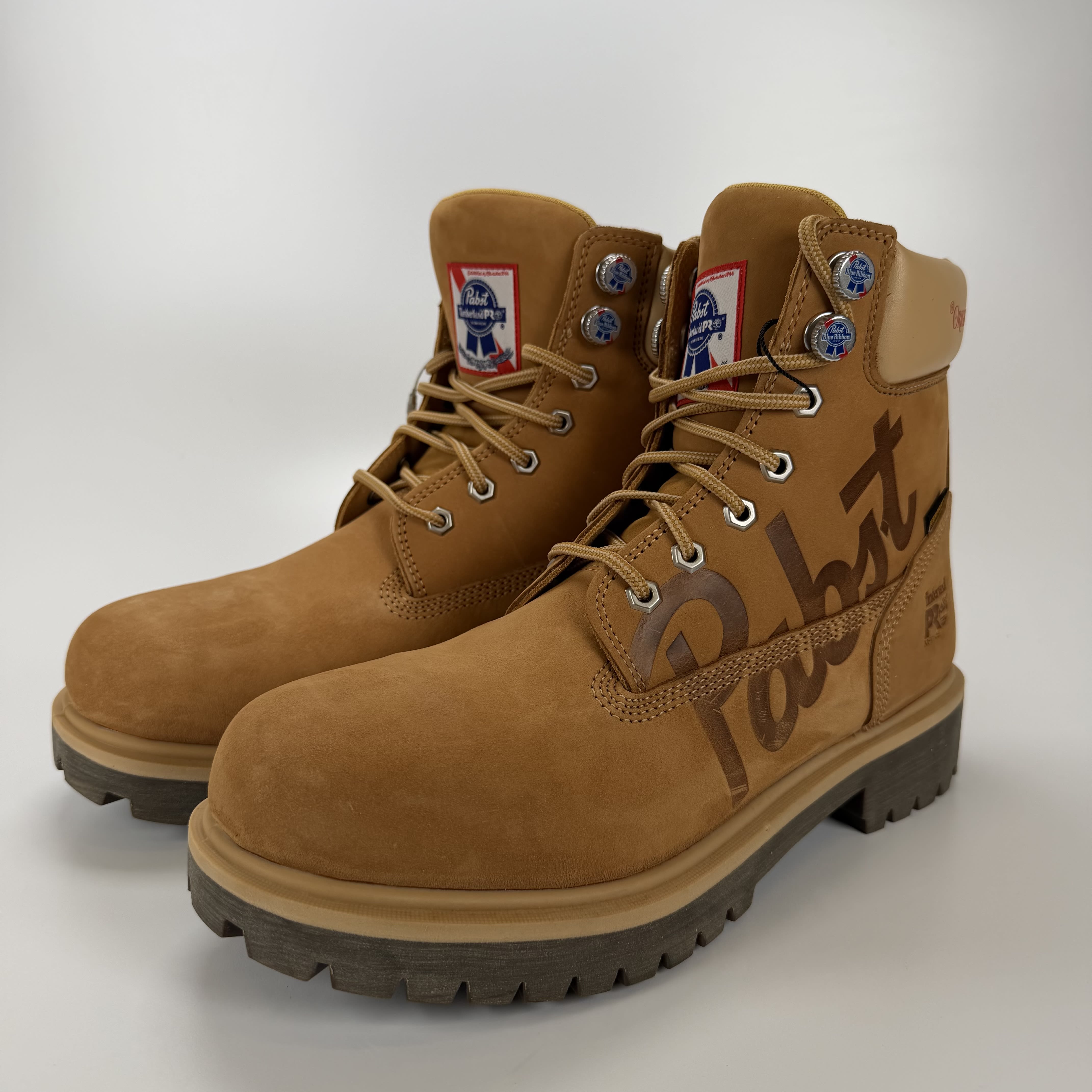 SP4846 Timberland PRO 6" Soft Toe Work Boot Pabst Blue Ribbon Wheat Nubuck