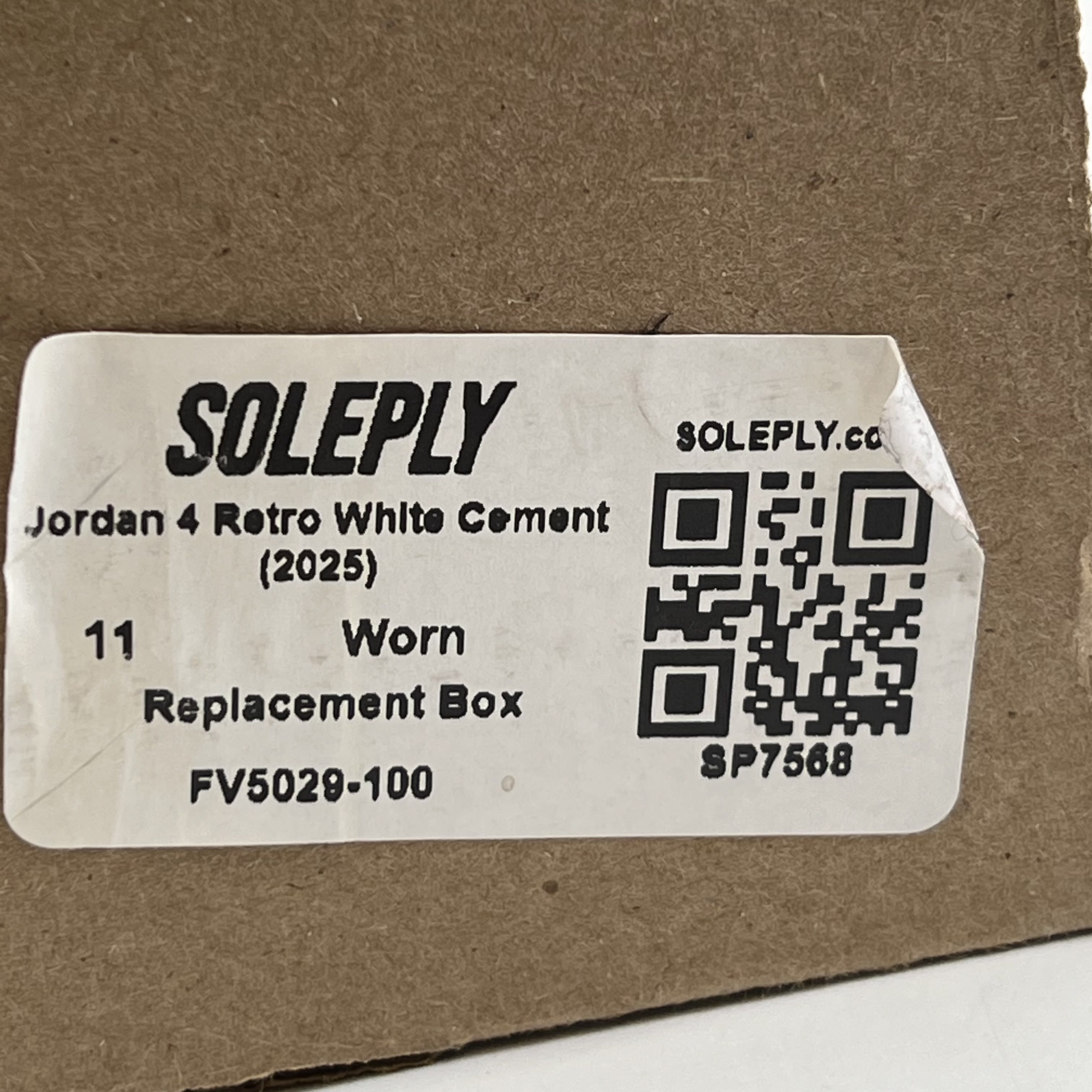SP7568 Jordan 4 Retro White Cement (2025)