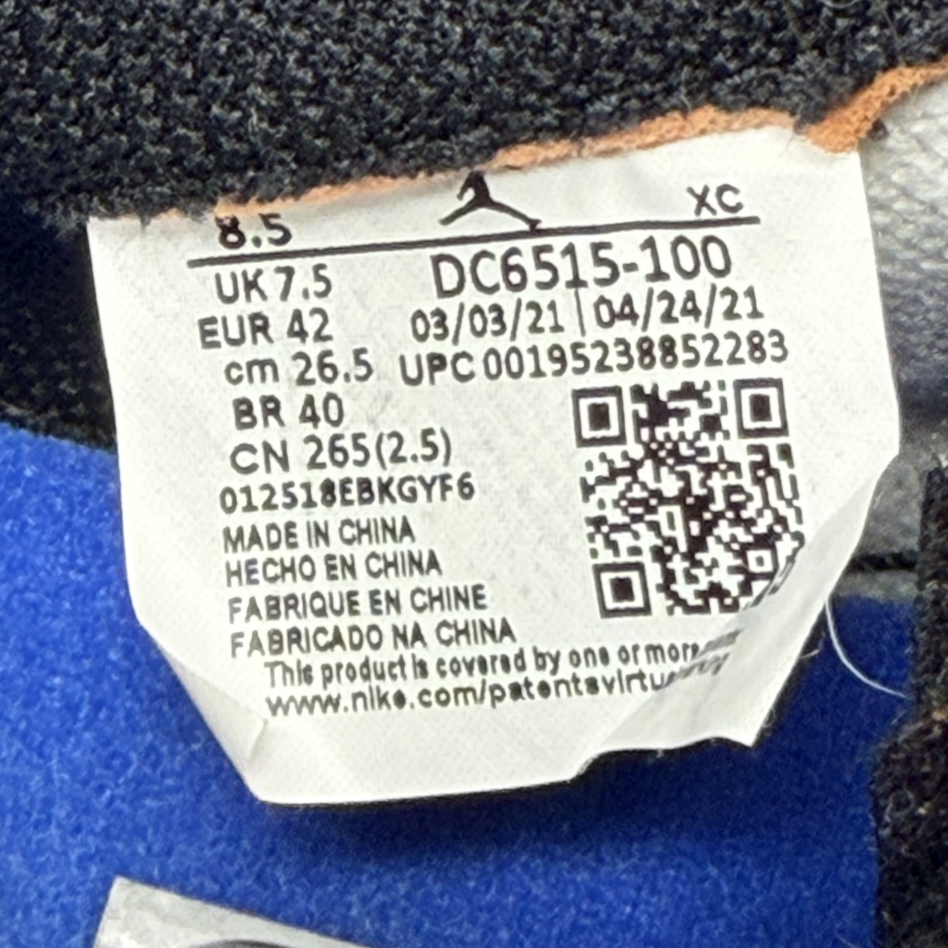 SP4862 Jordan 1 Retro High OG Prototype