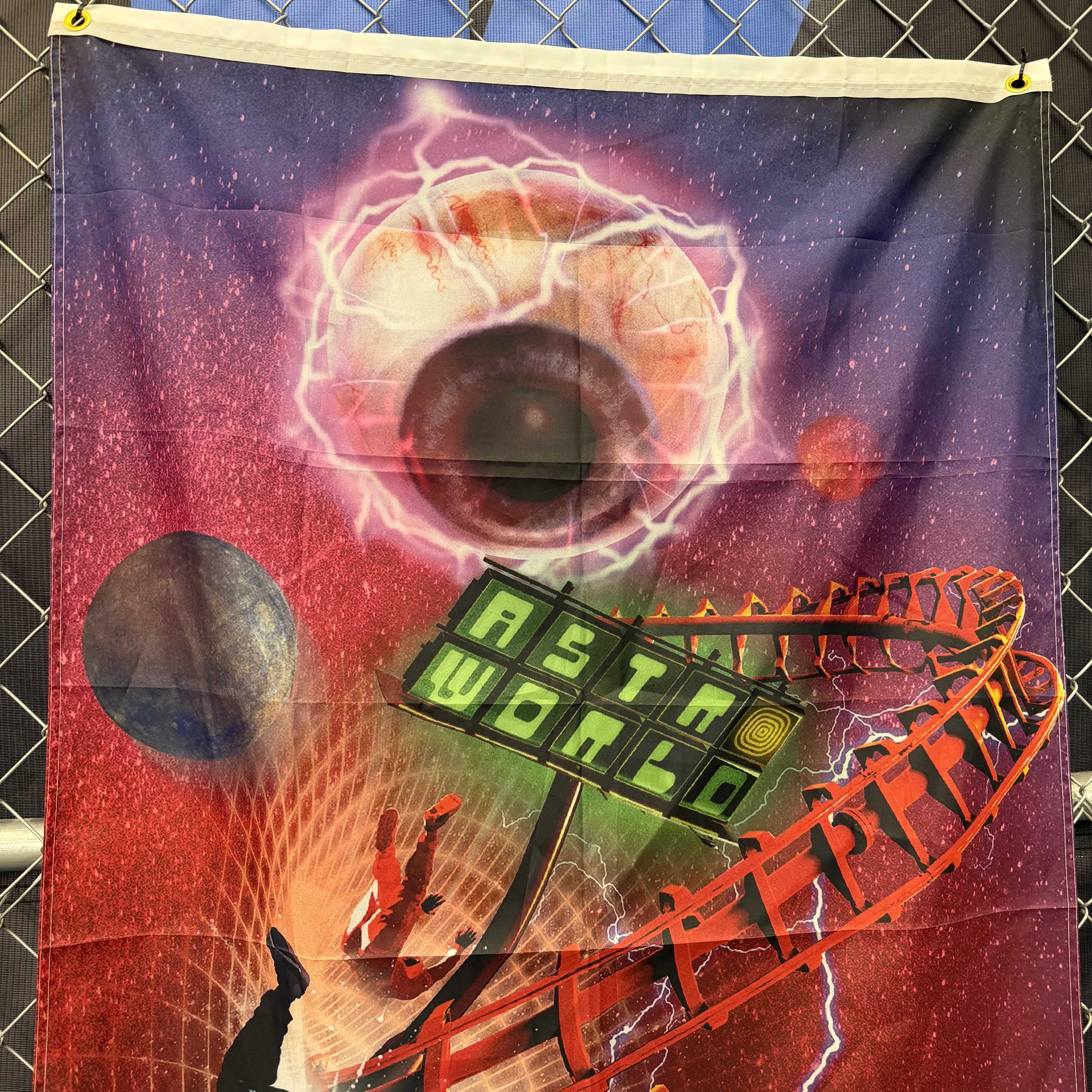 SP10288 Travis Scott Astroworld Flag Roller Coaster