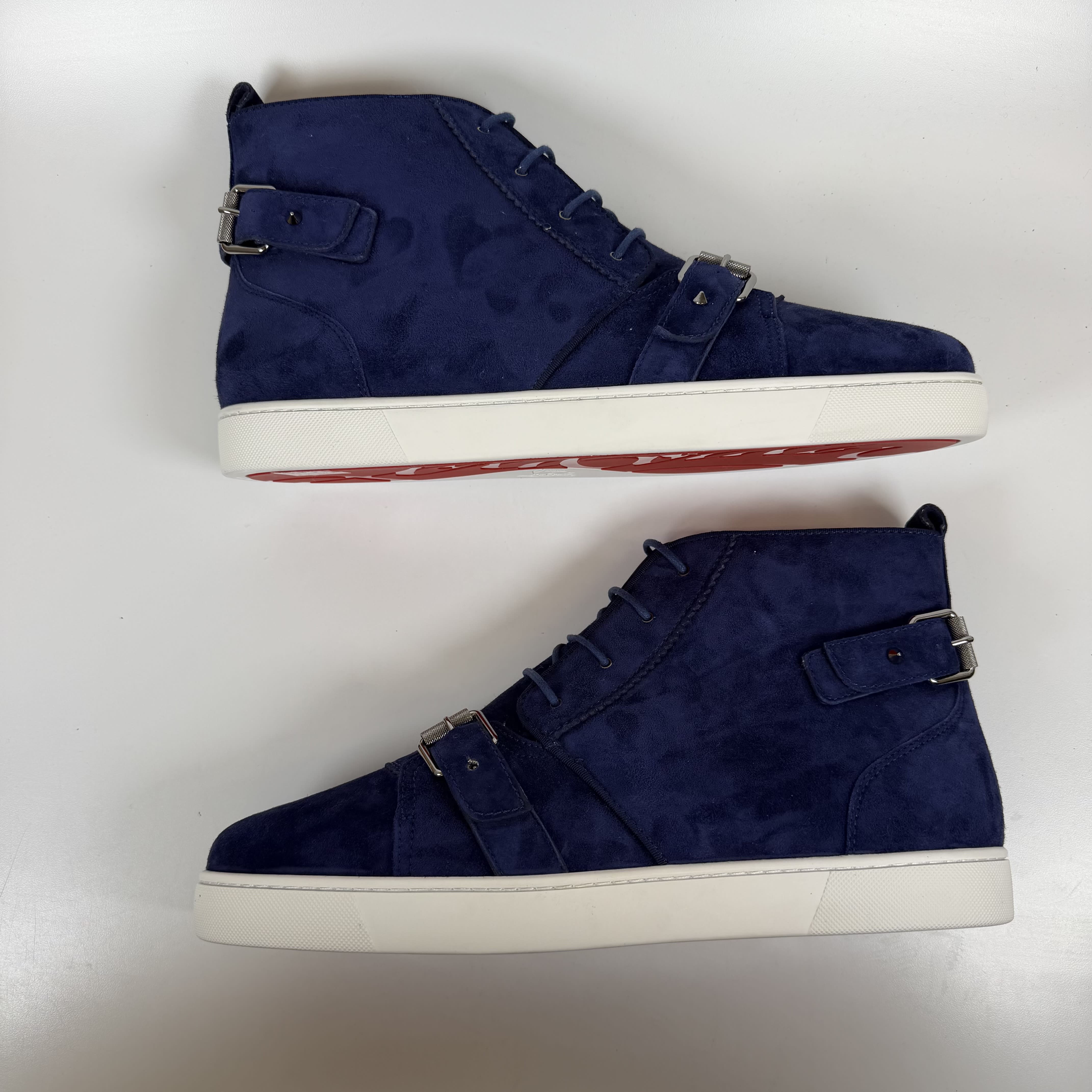 SP7704 Christian Louboutin Louis Nono Strap Flat ‘China Blue’