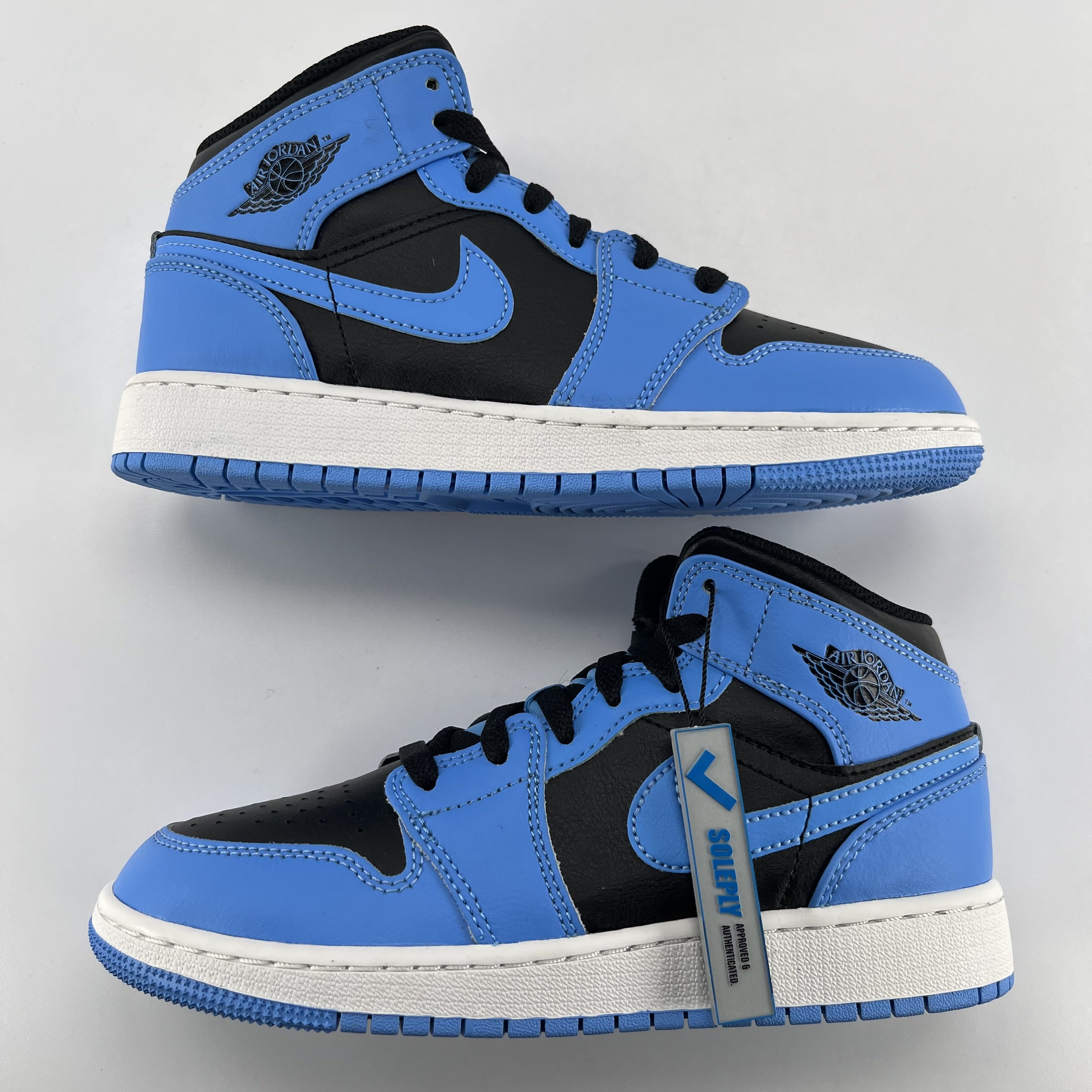 263179 Jordan 1 Mid University Blue Black (GS)