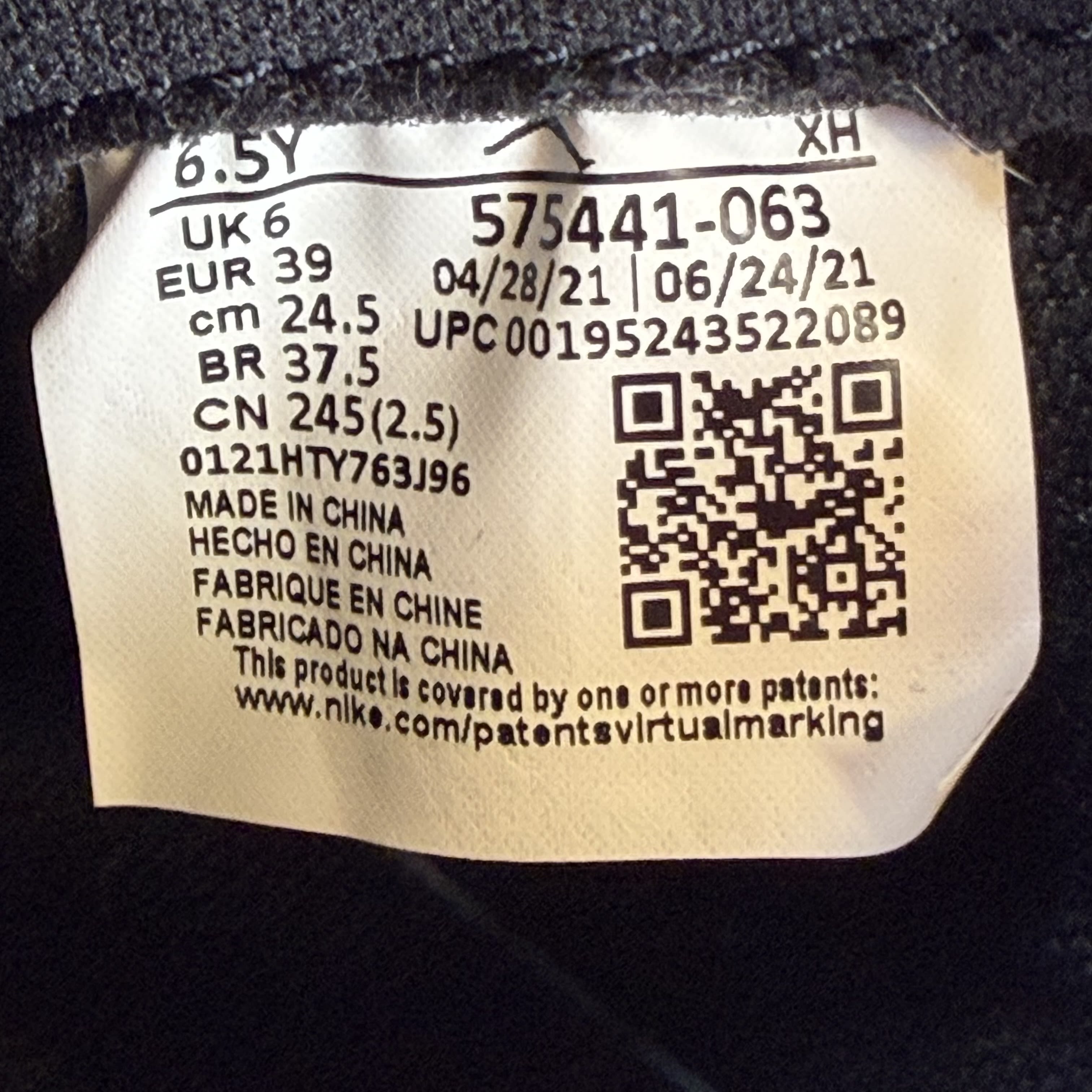 SP9039 Jordan 1 Retro High OG Patent Bred (GS)