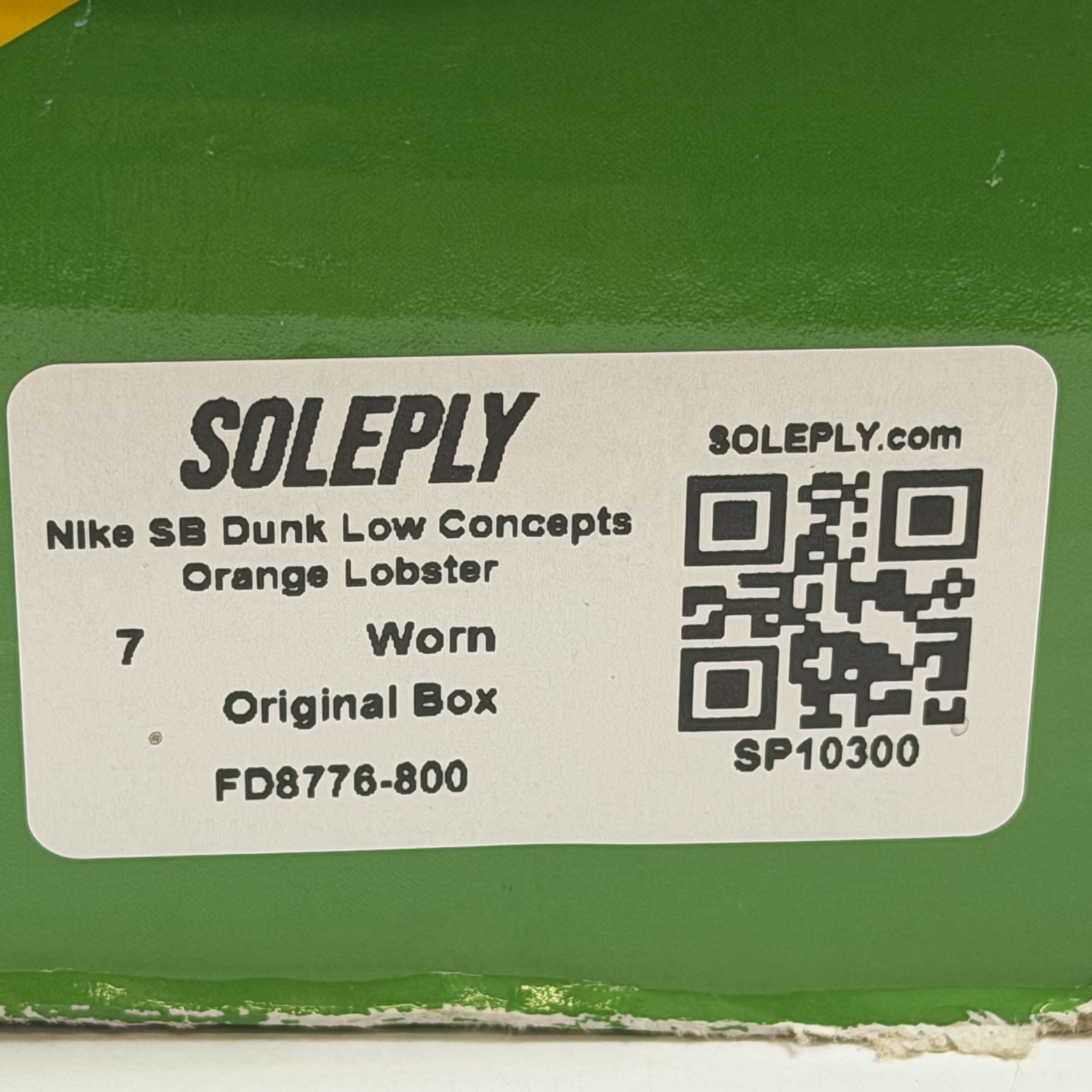 SP10300 Nike SB Dunk Low Concepts Orange Lobster