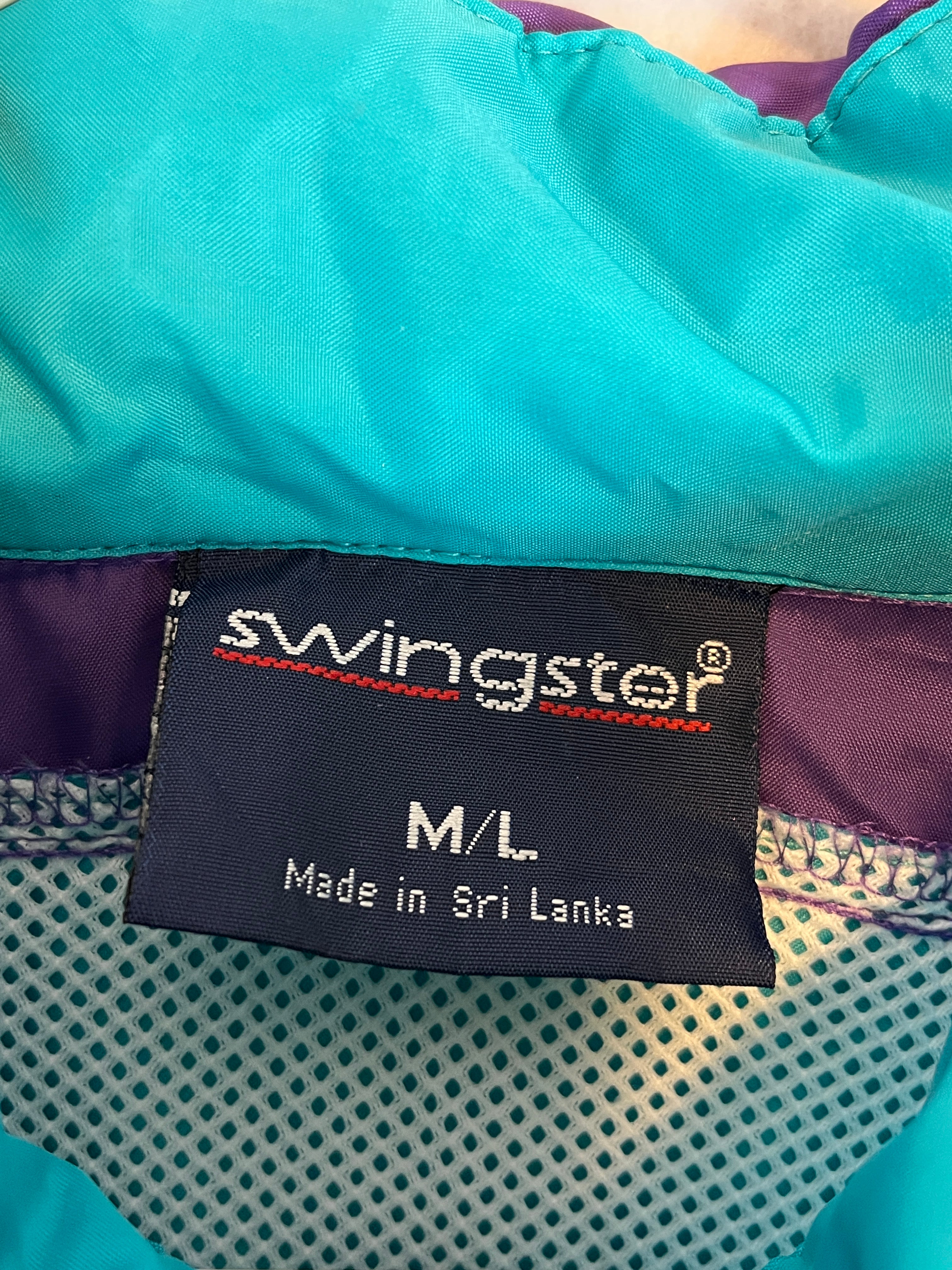 435501 (90s) Snap On Winner's Circle Racing Colorblock Windbreaker