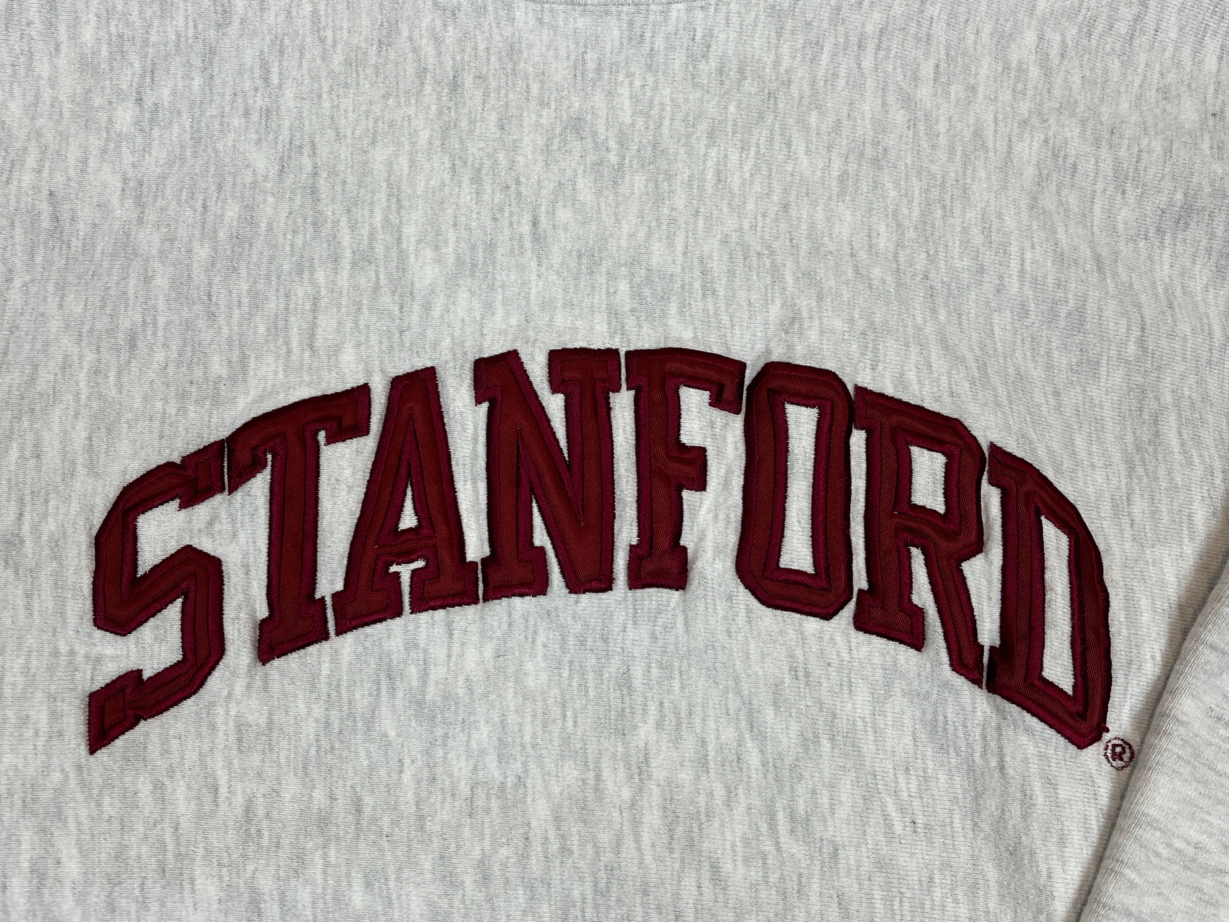 435538 (90s) Stanford University Embroidered College Crewneck