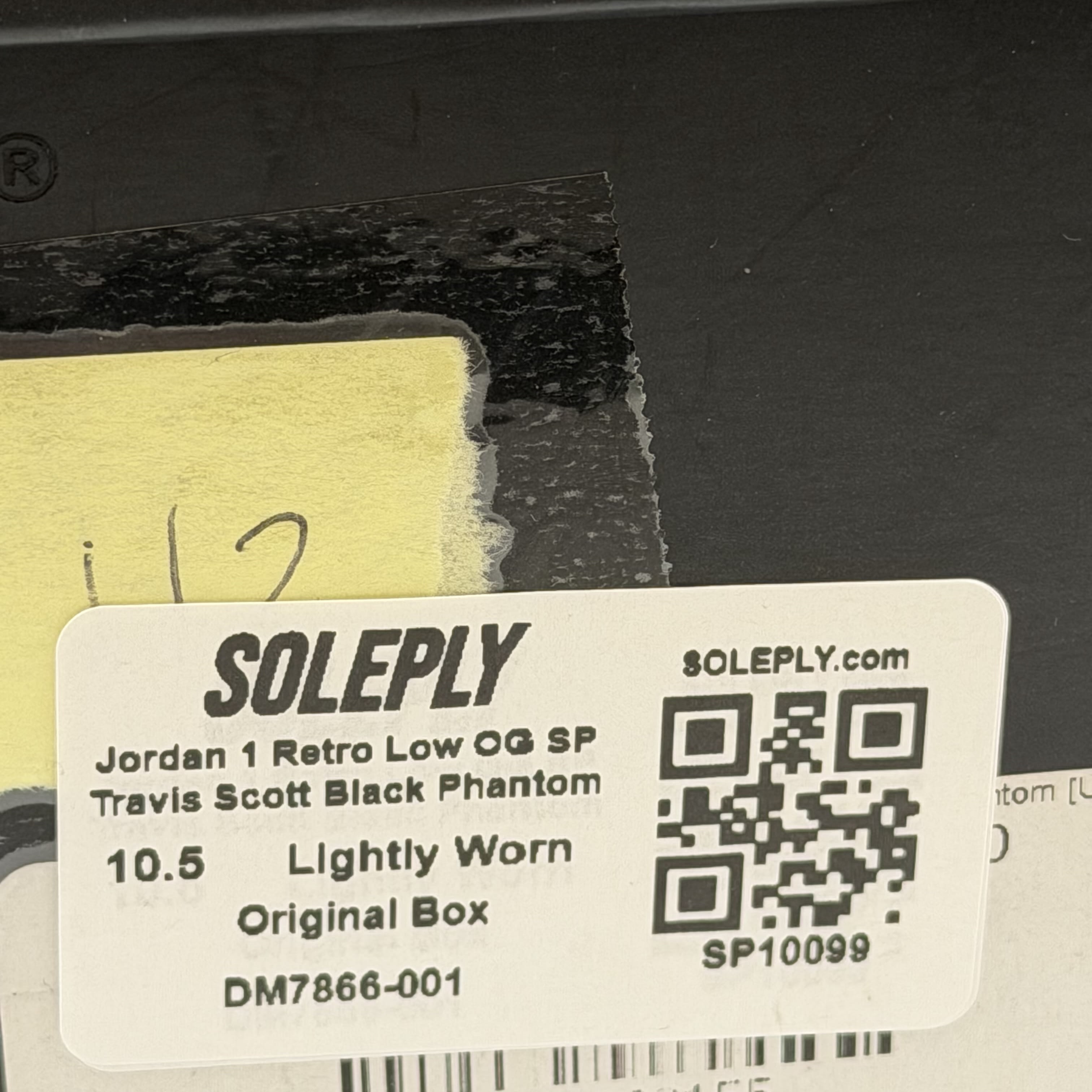 SP10099 Jordan 1 Retro Low OG SP Travis Scott Black Phantom