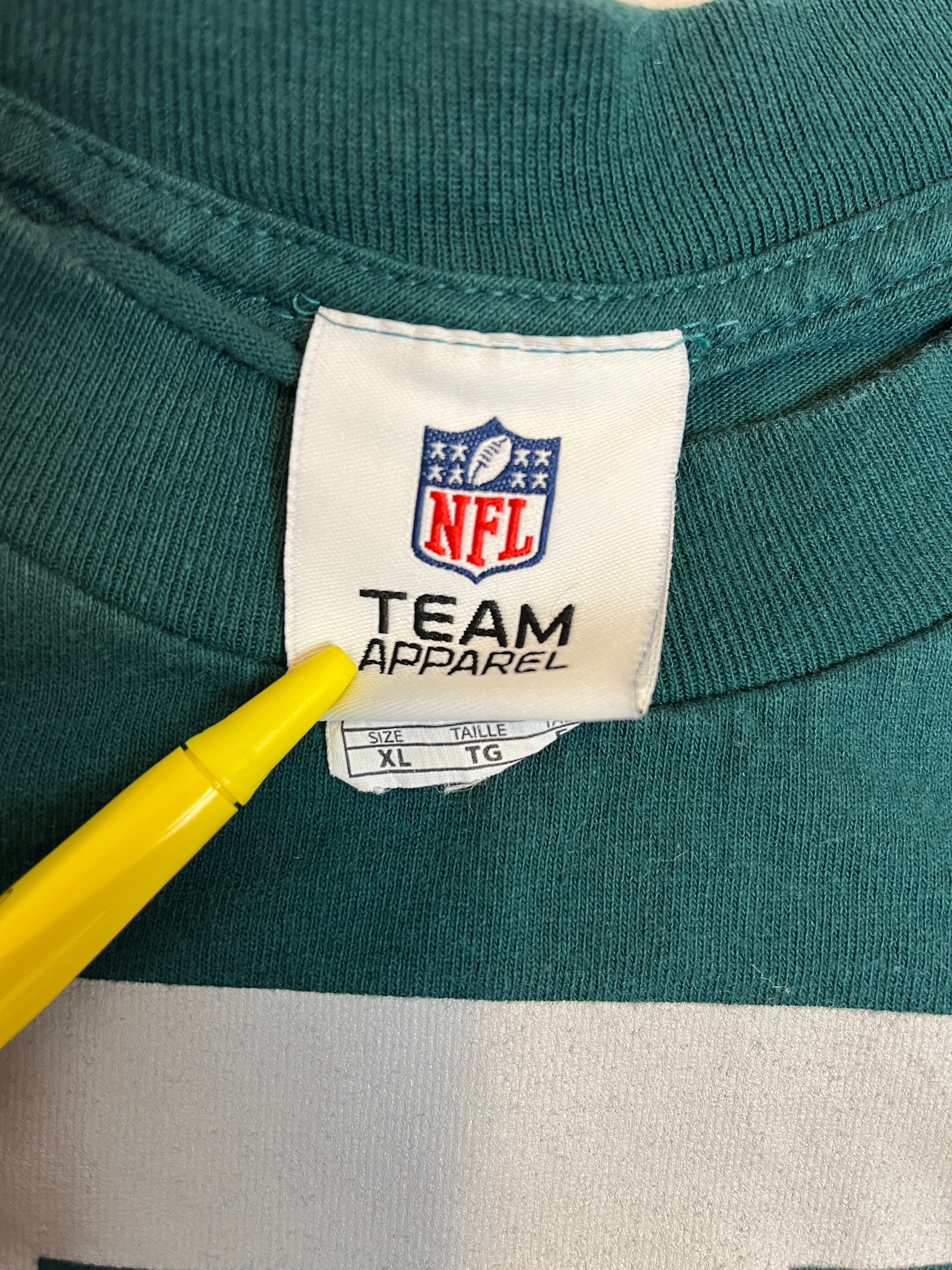 435544 (00s) Philadelphia Eagles Triple Logo Midnight Green T-Shirt