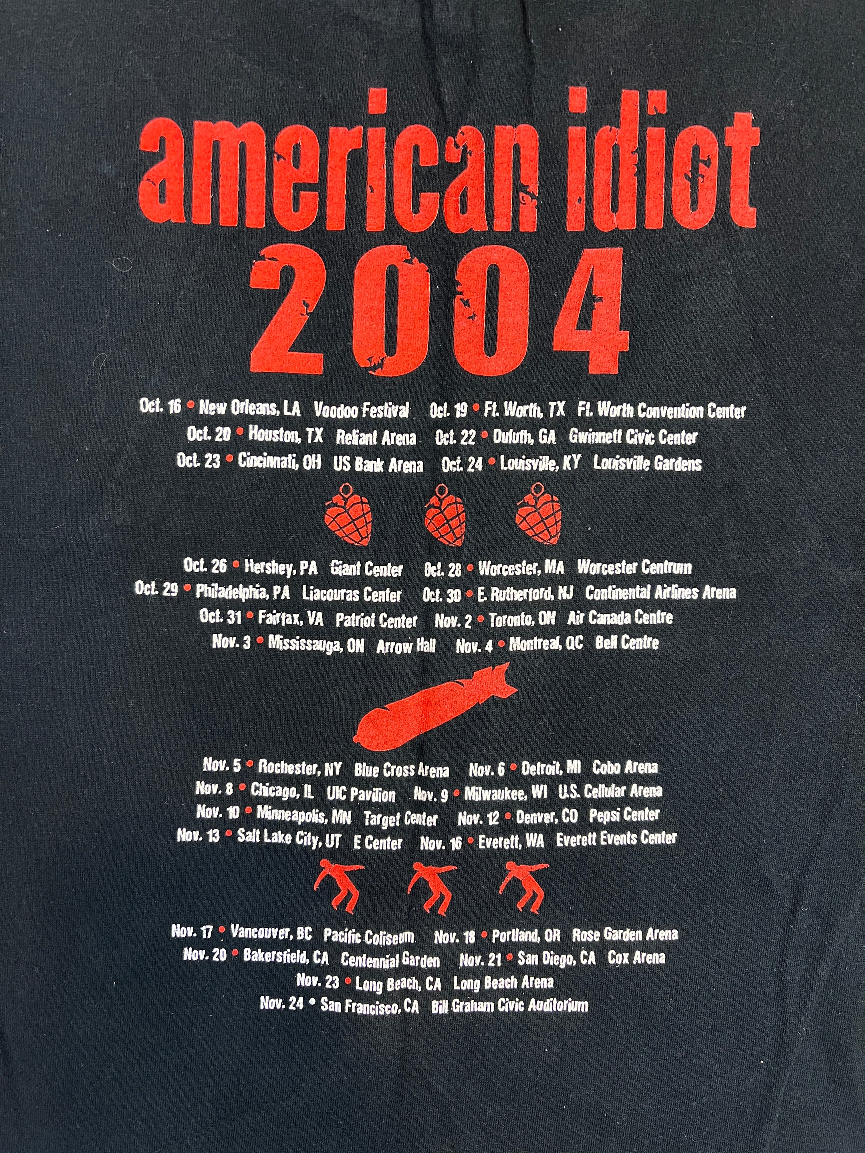 435504 (2004) Green Day American Idiot Tour Concert T-Shirt