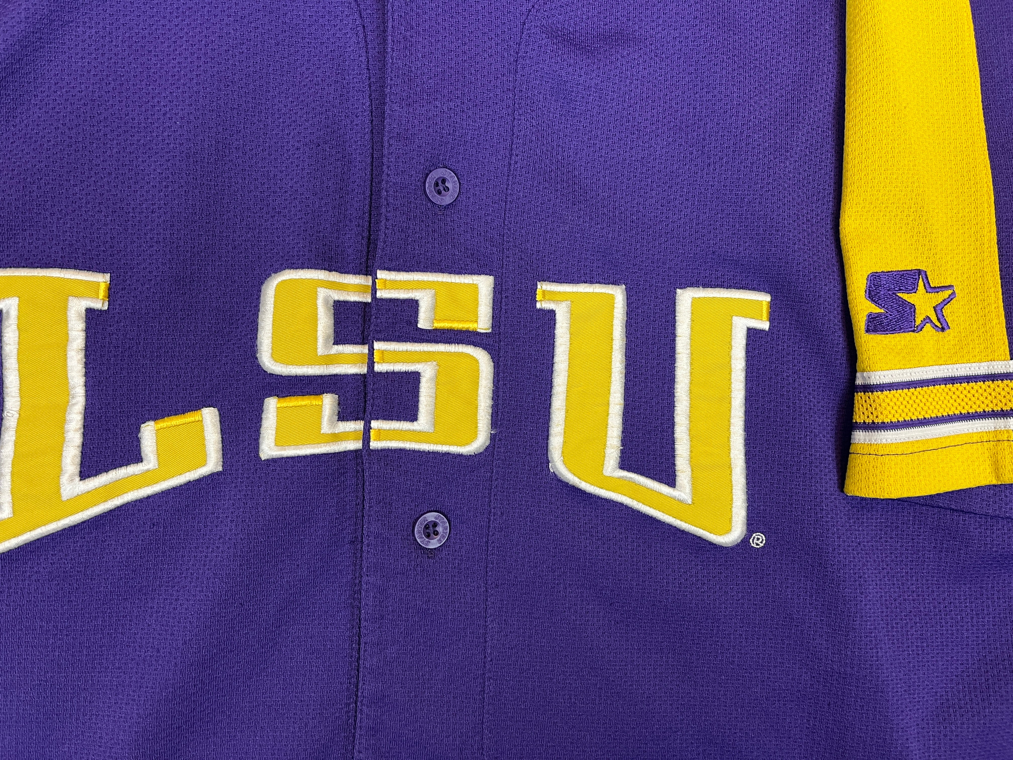 435536 (90s) LSU Tigers Louisiana State Starter Baseball Jersey