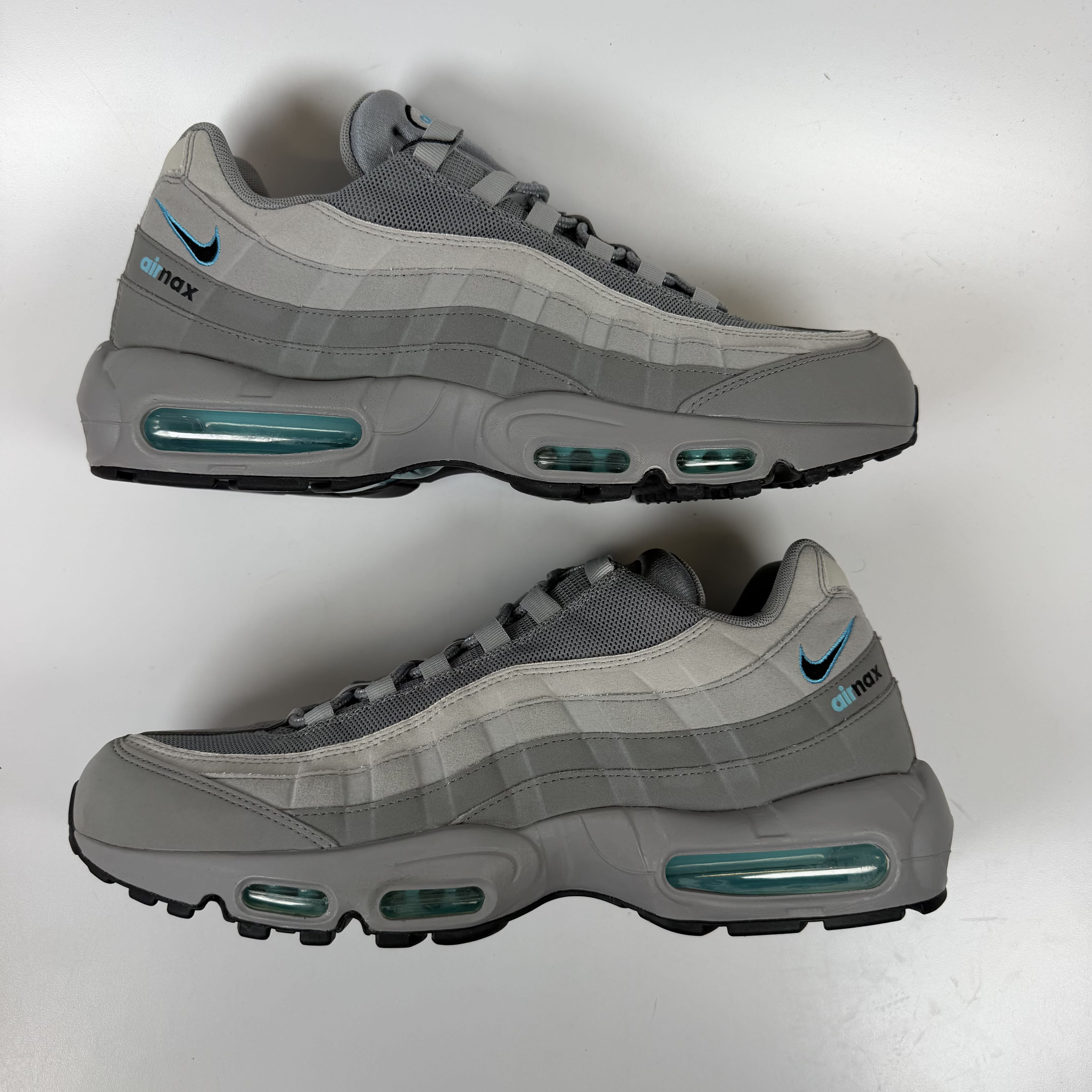SP7812 Nike Air Max 95 Retro Logo Grey Aqua