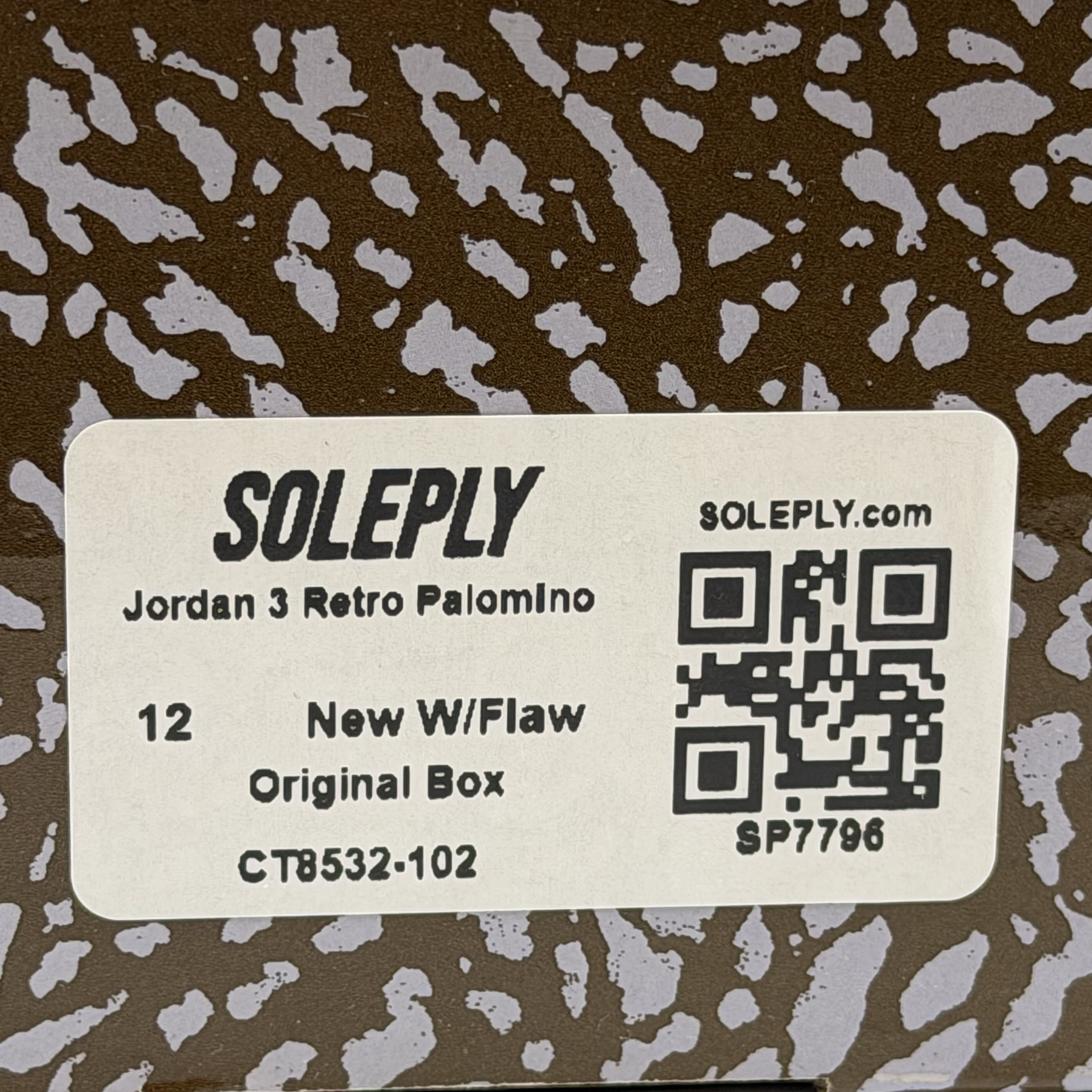 SP7796 Jordan 3 Retro Palomino