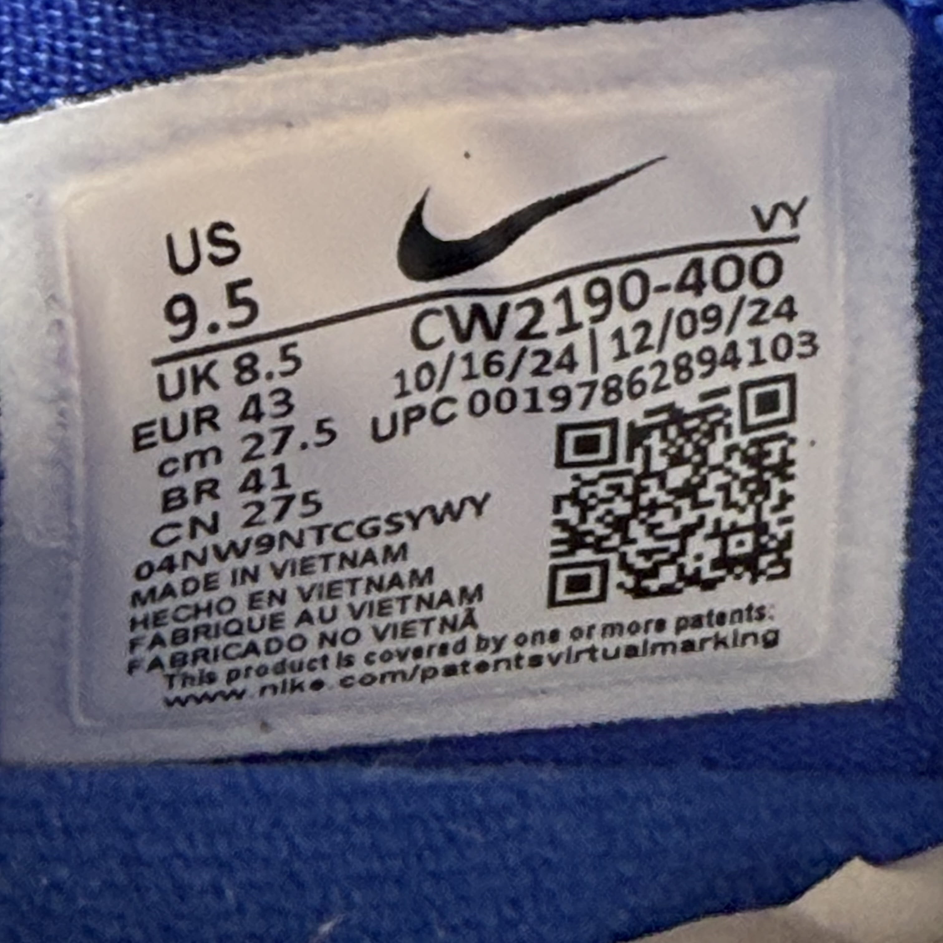 SP7090 Nike Kobe 6 Protro Dodgers