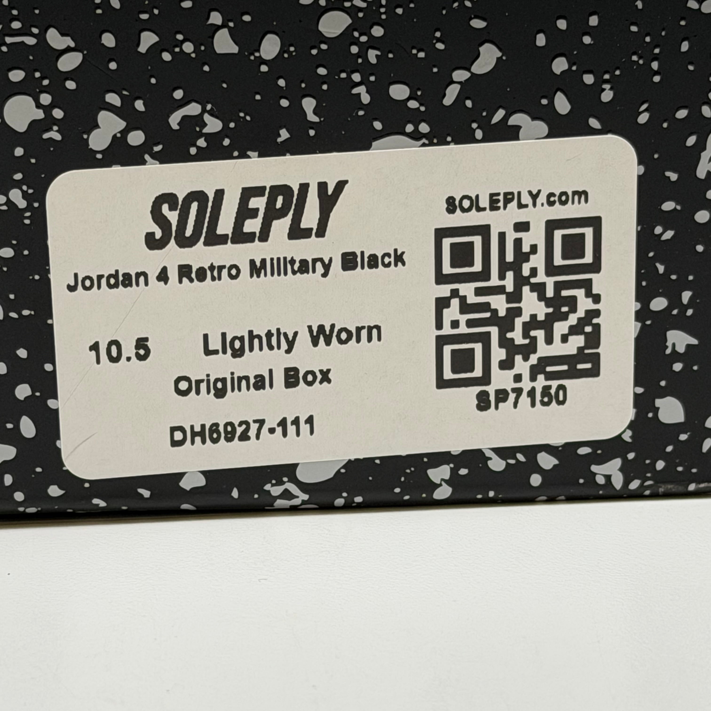 SP7150 Jordan 4 Retro Military Black