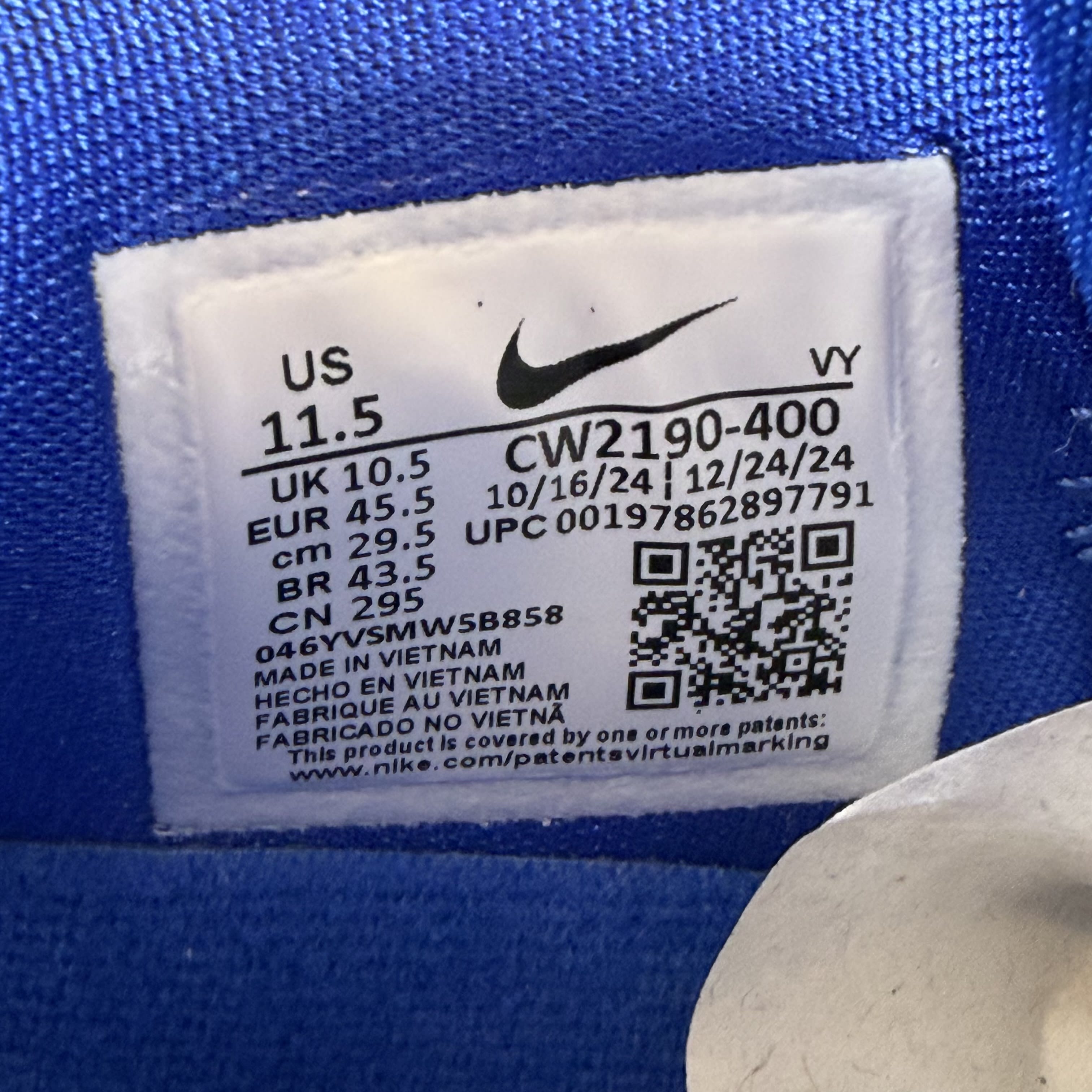 SP7753 Nike Kobe 6 Protro Dodgers