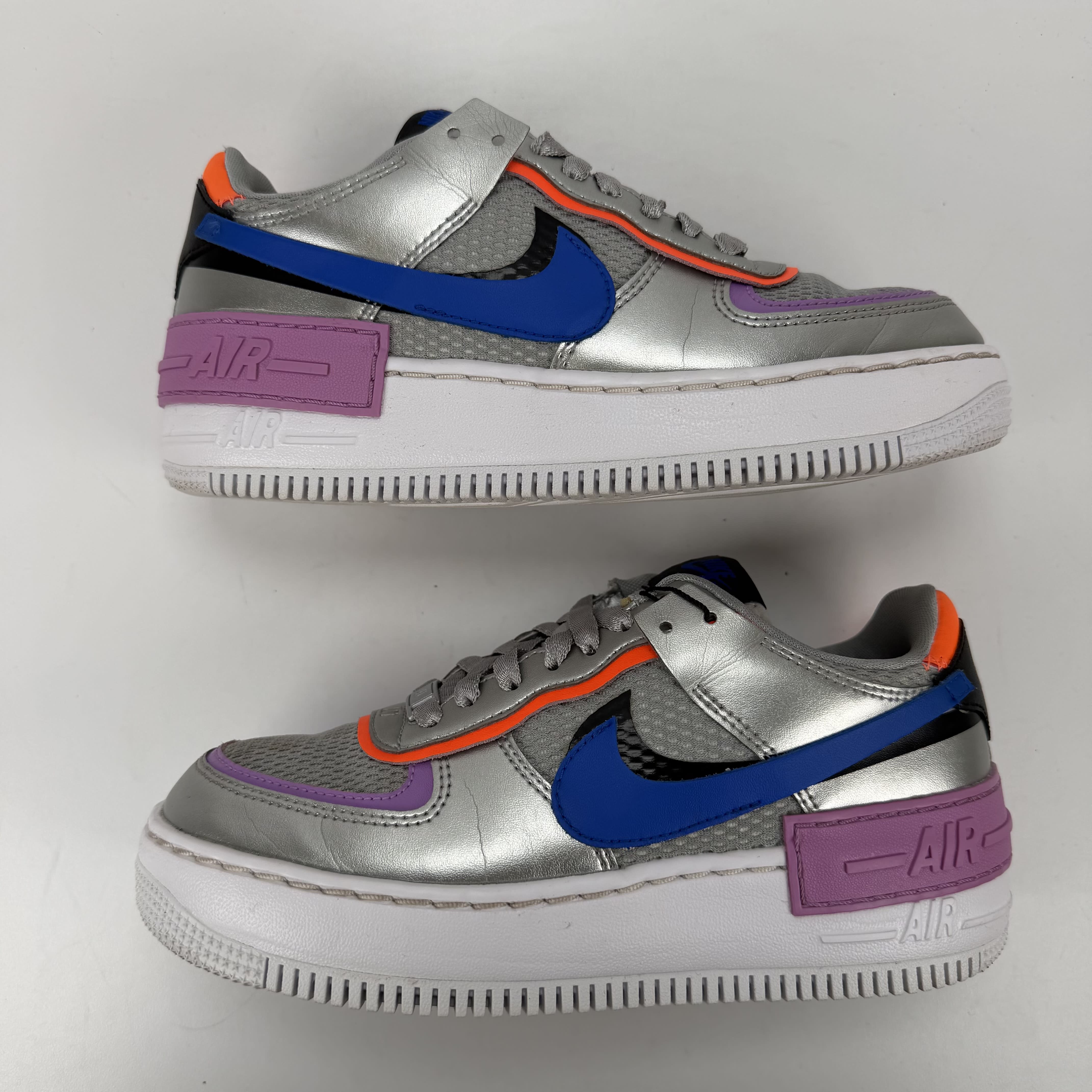 SP2835 Nike Air Force 1 Low Shadow Metallic Silver (Women's)