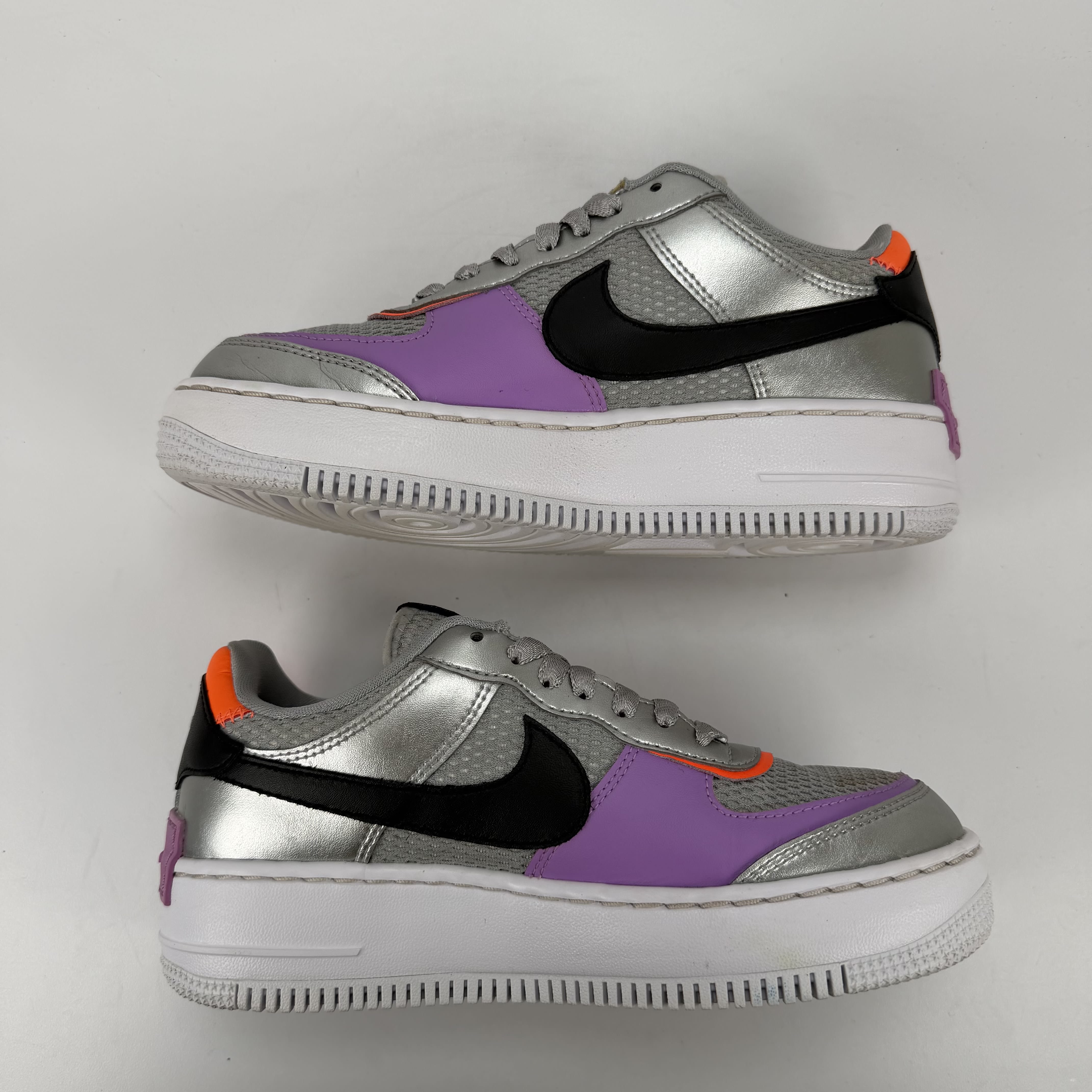 SP2835 Nike Air Force 1 Low Shadow Metallic Silver (Women's)