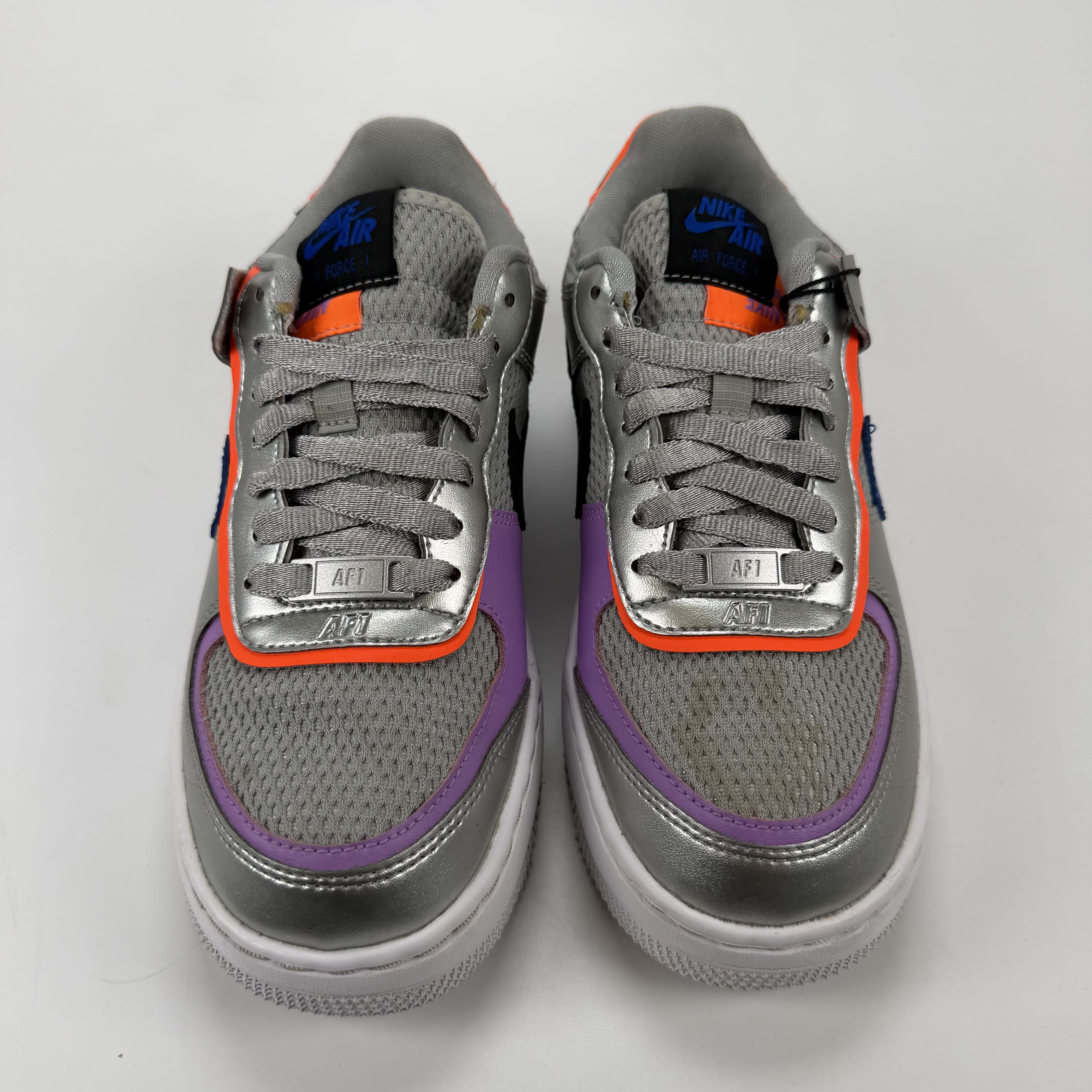 SP2835 Nike Air Force 1 Low Shadow Metallic Silver (Women's)