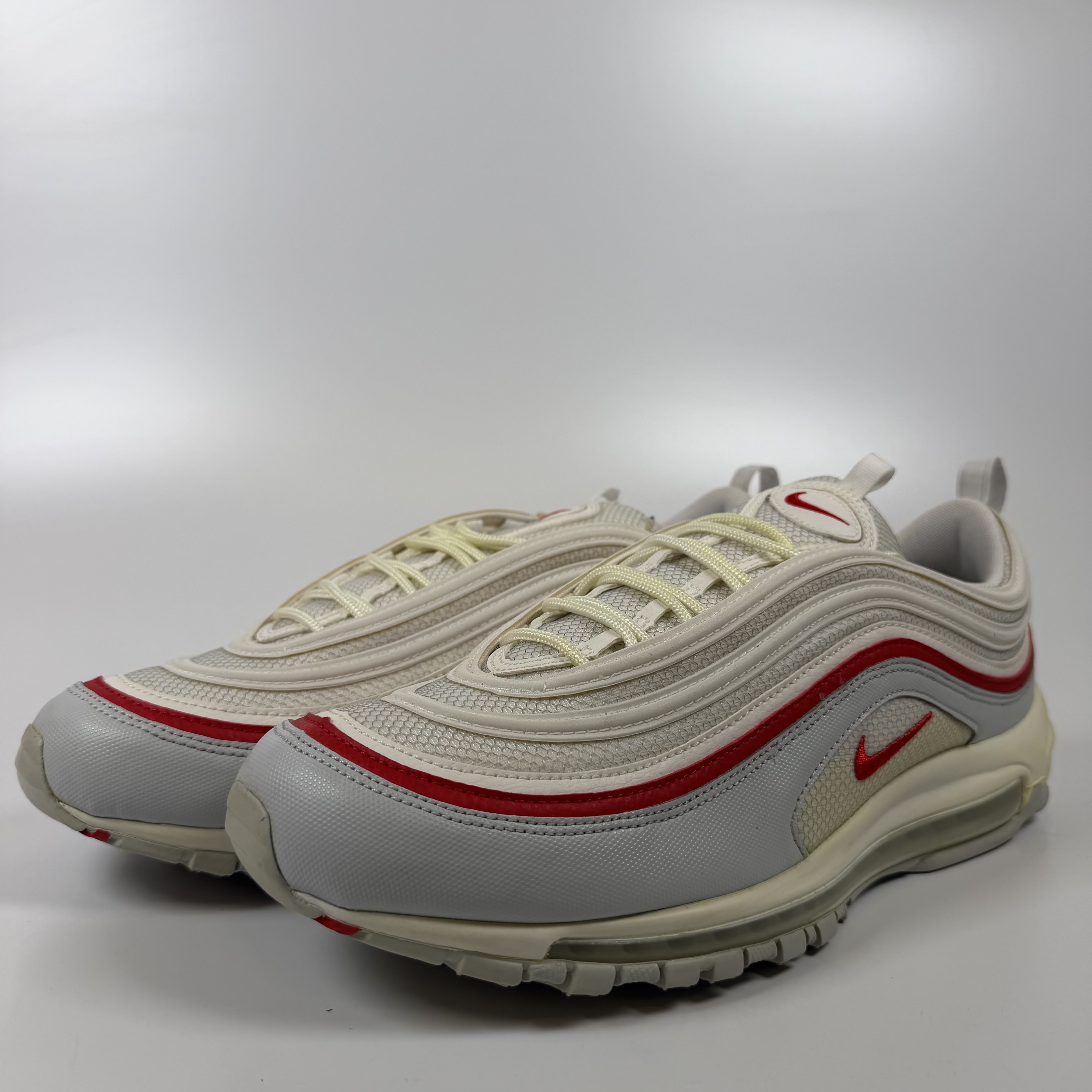 SP7981 Nike Air Max 97 White Pure Platinum University Red