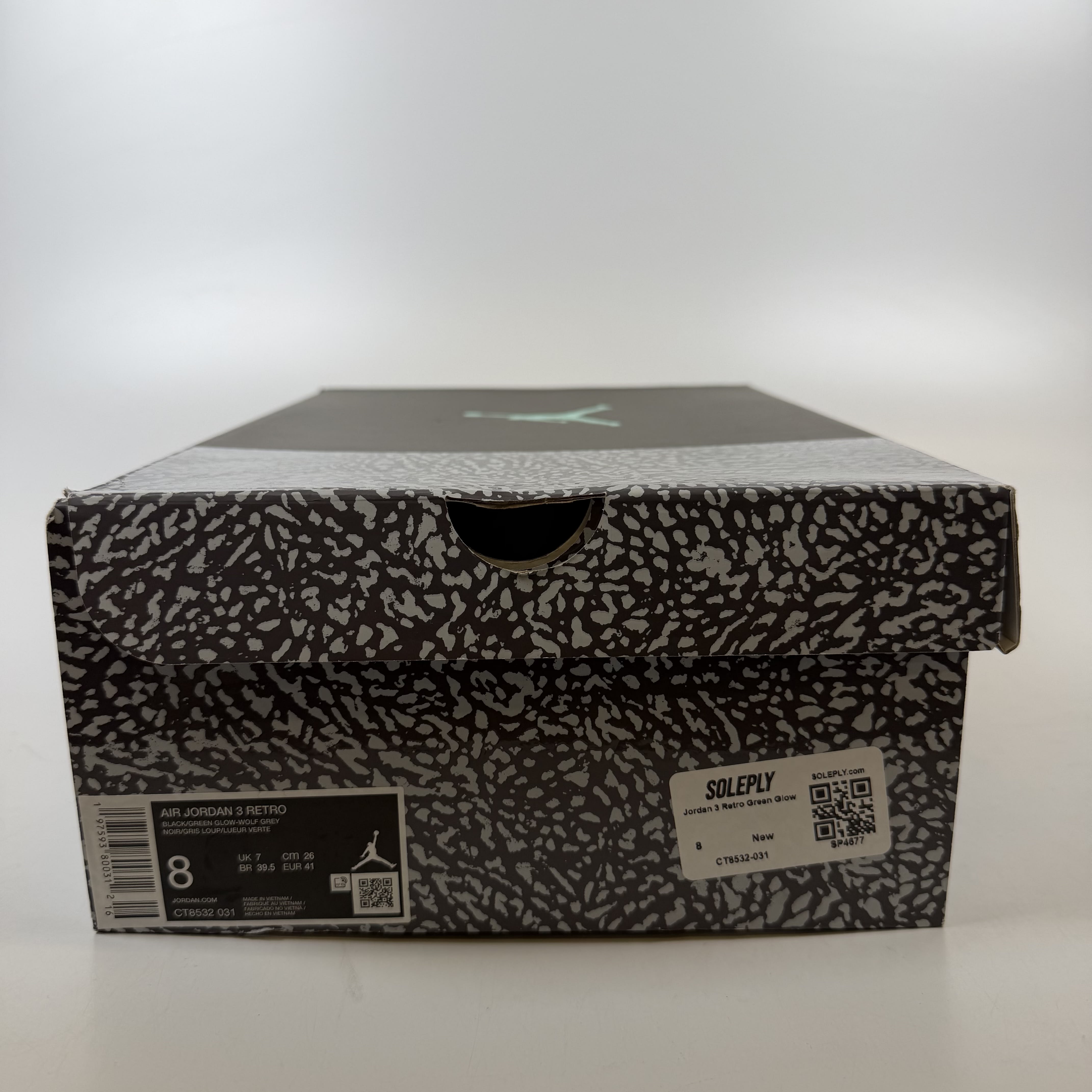 SP4677 Jordan 3 Retro Green Glow