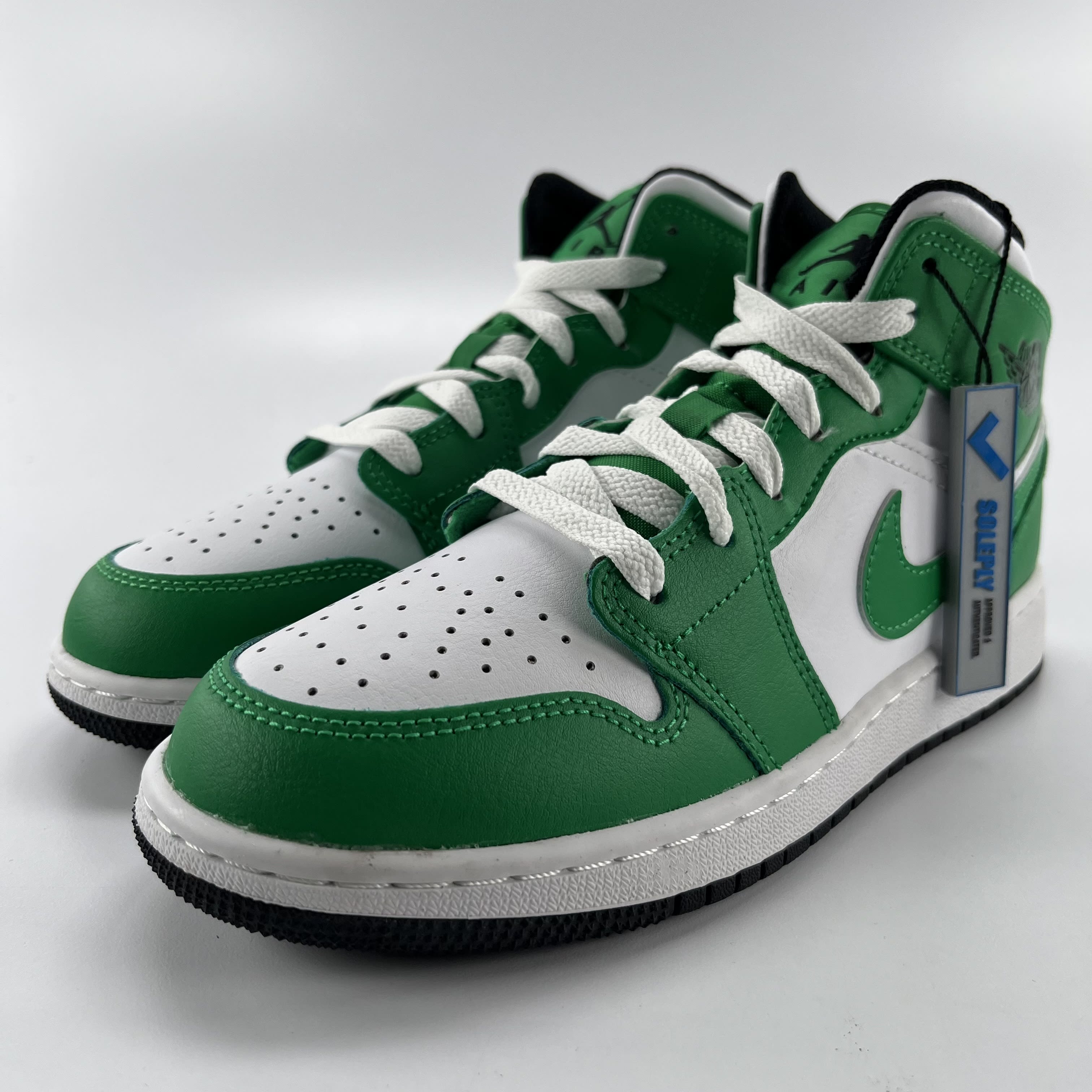 330083 Air Jordan 1 Mid GS 'Lucky Green'