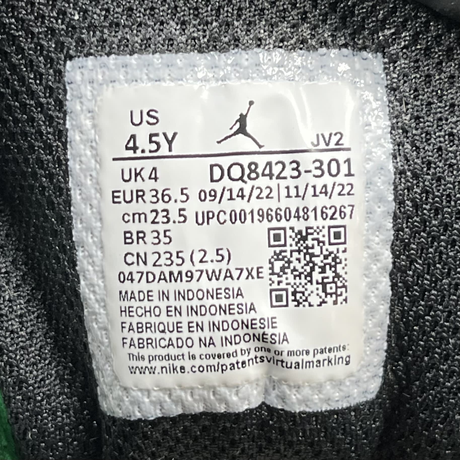 330083 Air Jordan 1 Mid GS 'Lucky Green'