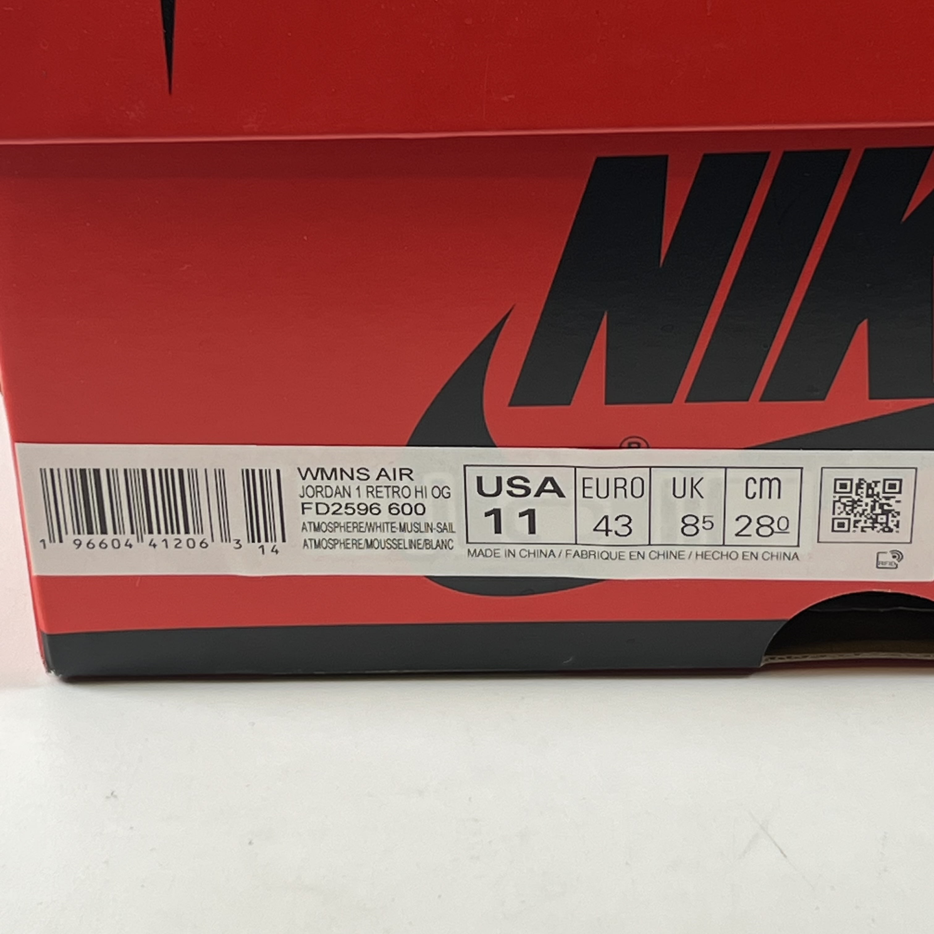 SP6242 Jordan 1 Retro High OG Washed Pink (Women's)