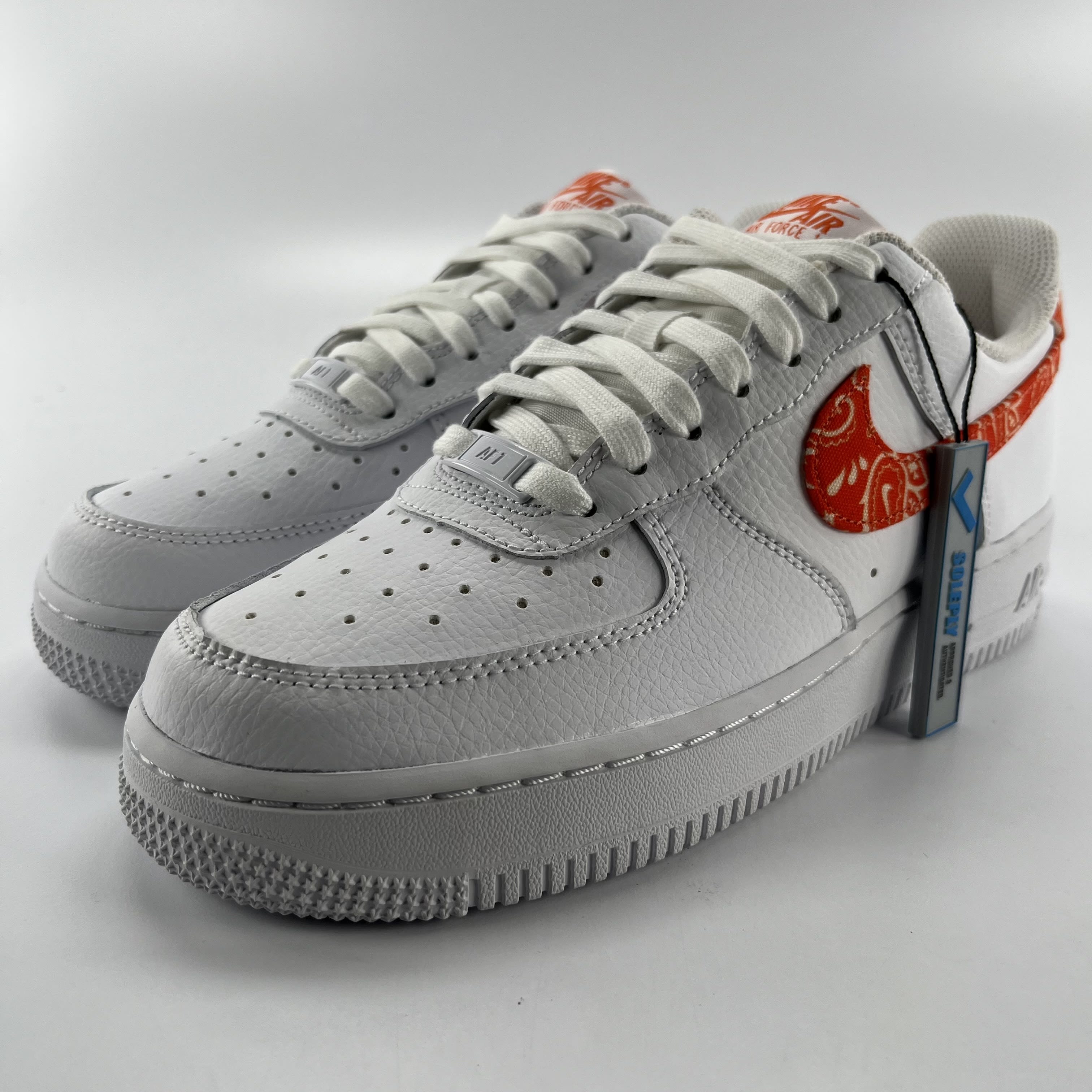 281757 Nike Air Force 1 Low Orange Paisley (Women's)