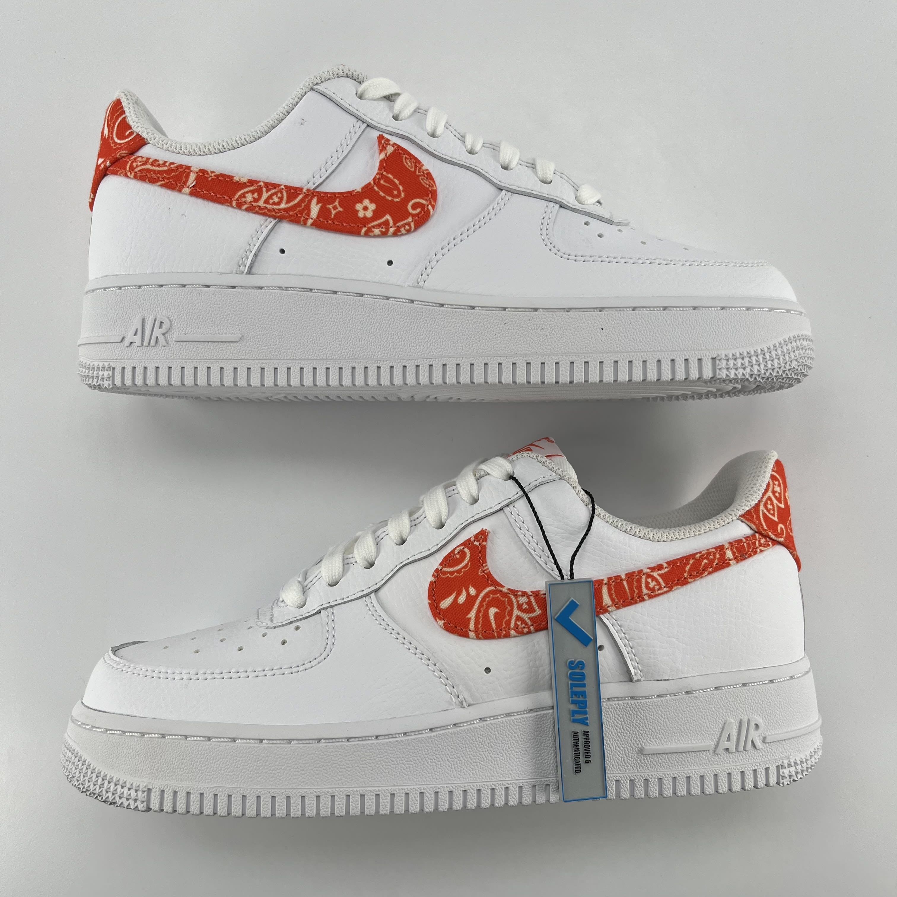 281757 Nike Air Force 1 Low Orange Paisley (Women's)