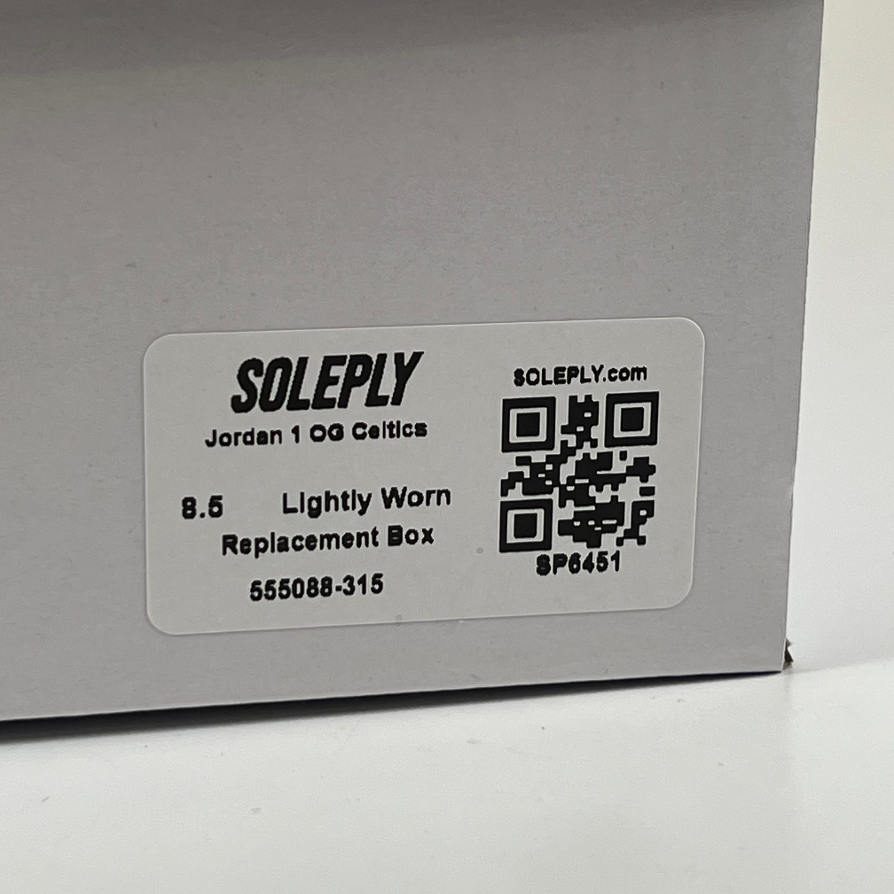 SP6451 Jordan 1 OG Celtics
