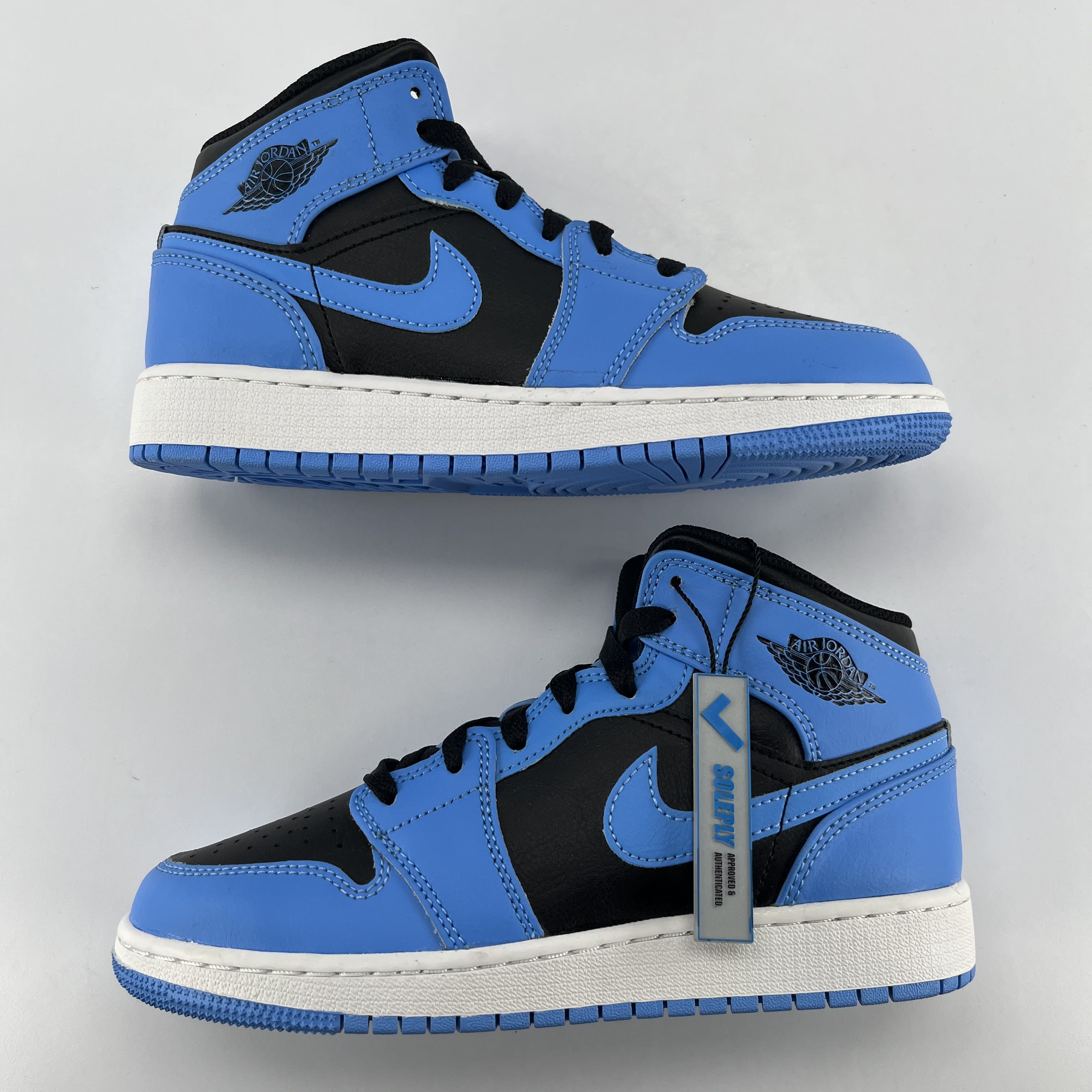 263181 Jordan 1 Mid University Blue Black (GS)