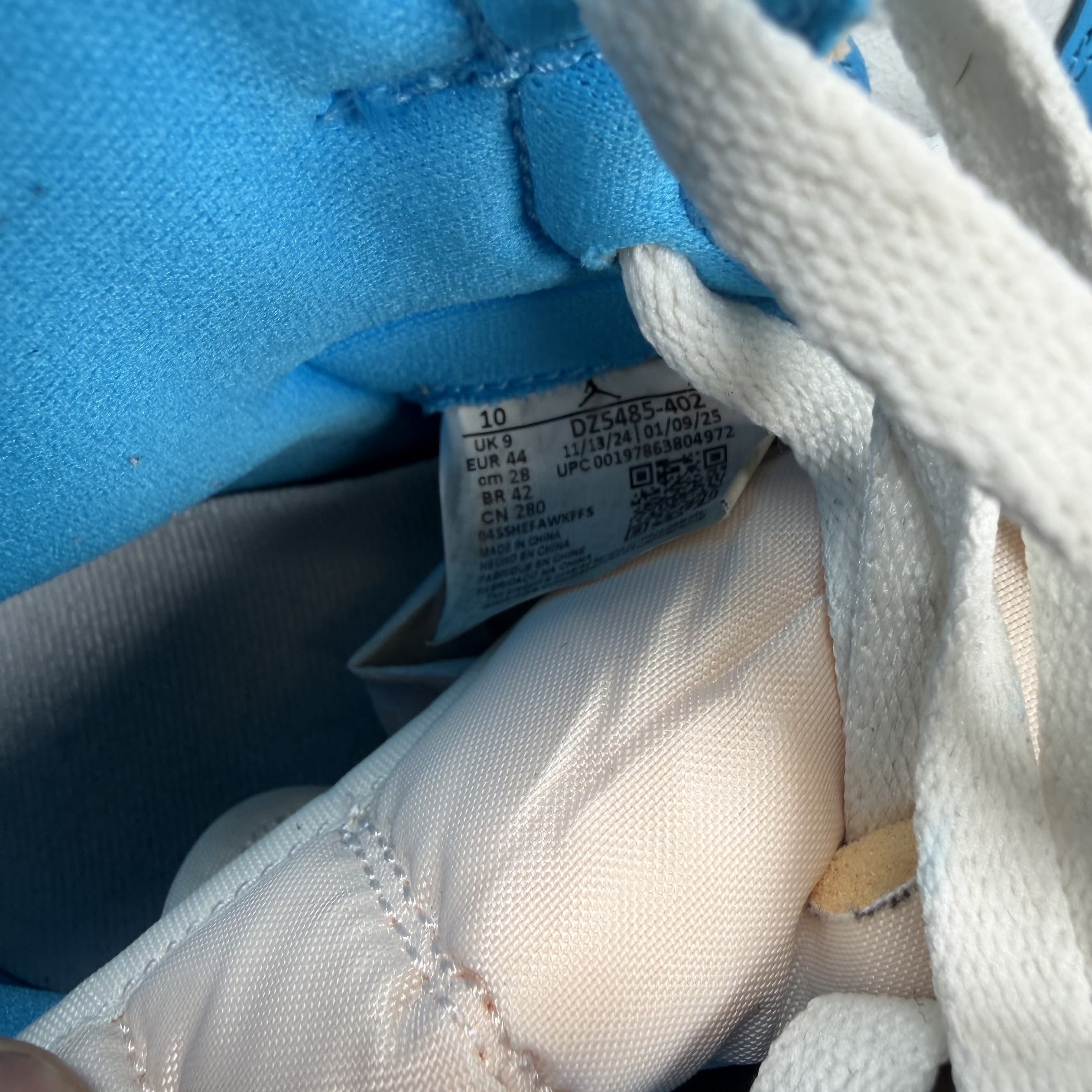 SP296 Jordan 1 Retro High OG UNC Reimagined