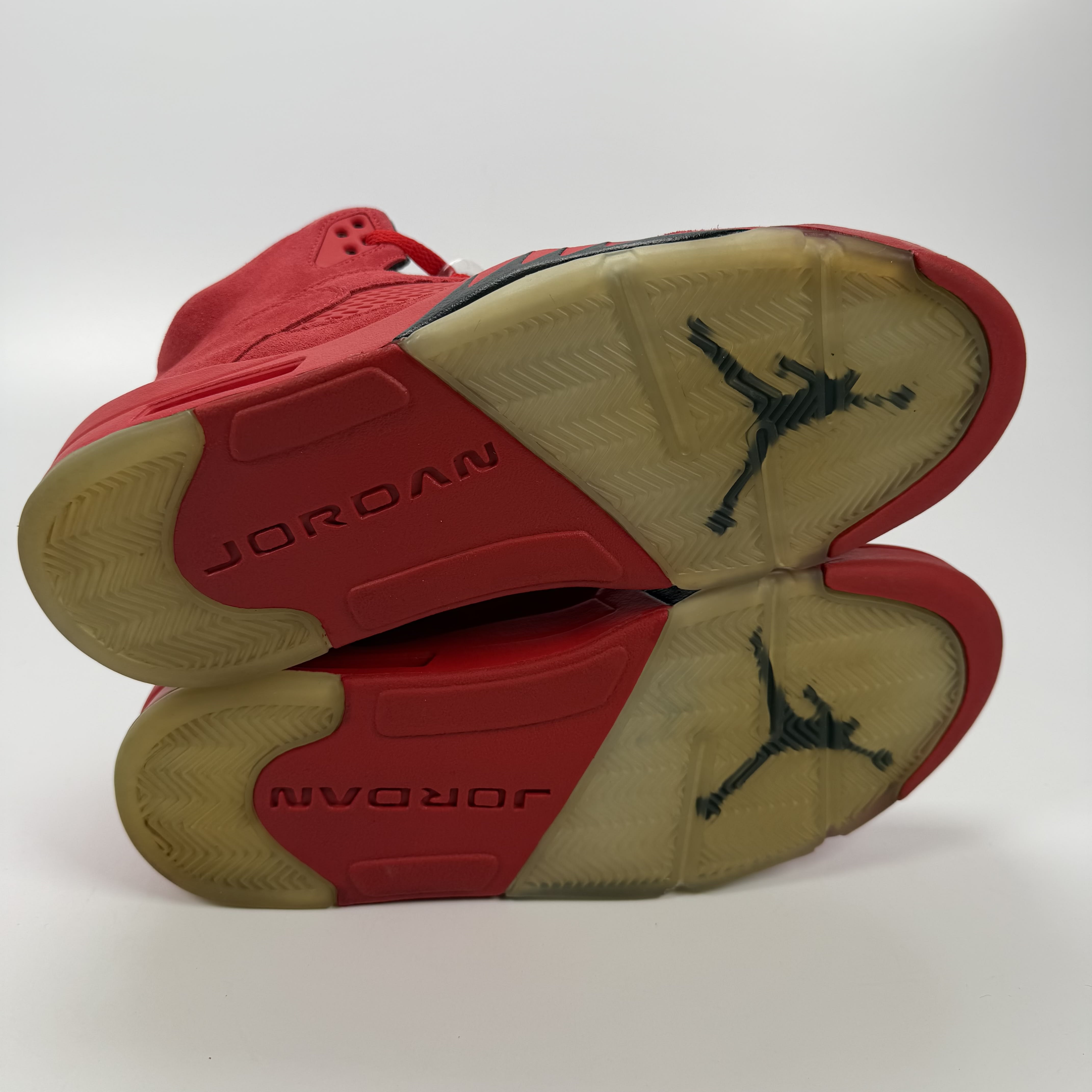 633071 Jordan 5 Retro Red Suede